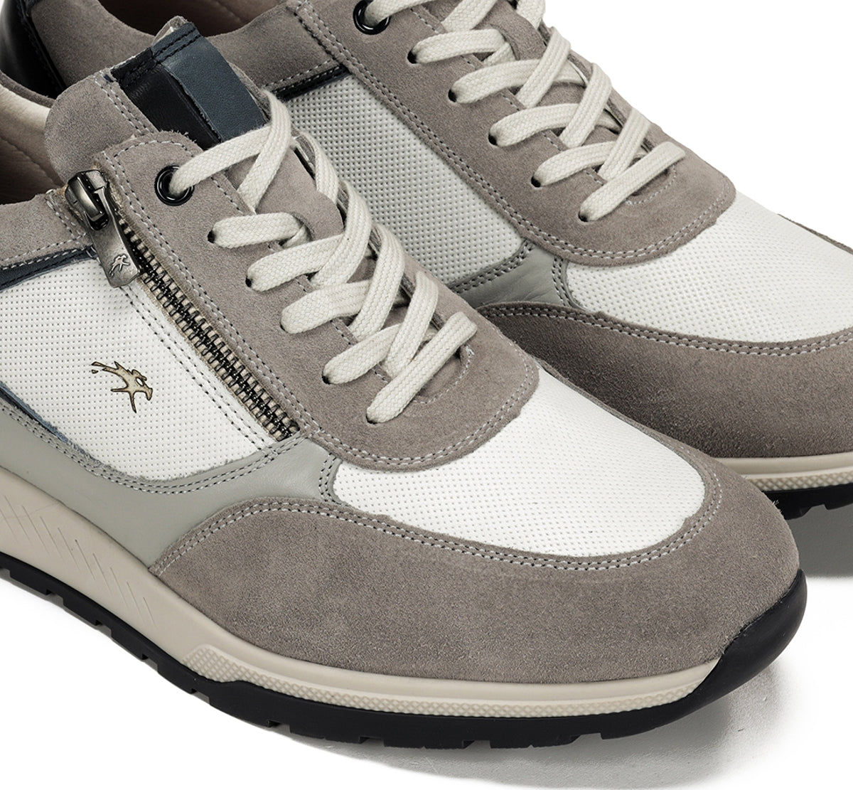 Fluchos Louis F1958 basket grise cuir homme