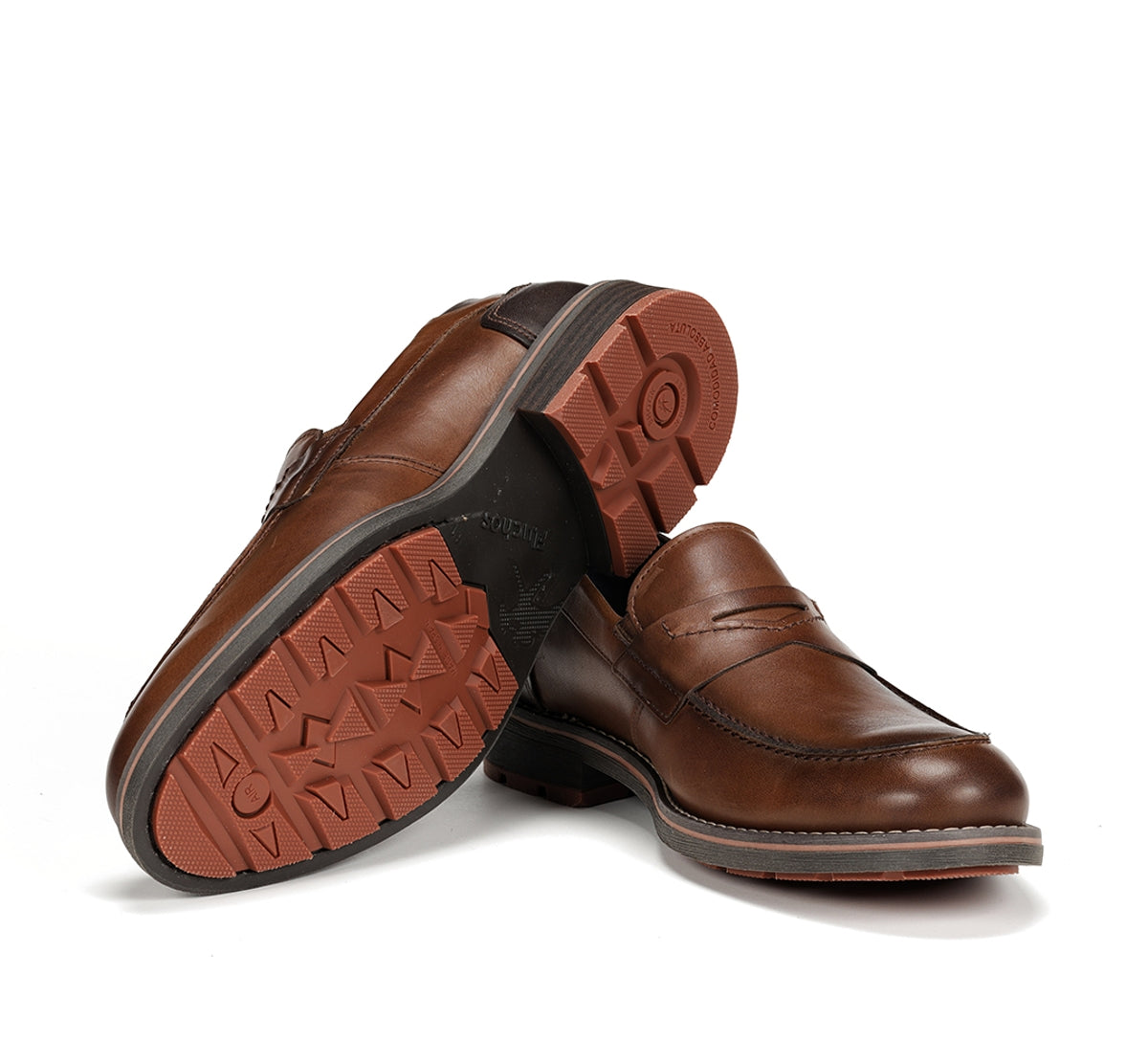 Fluchos Terry F1290 mocassins marron cuir homme