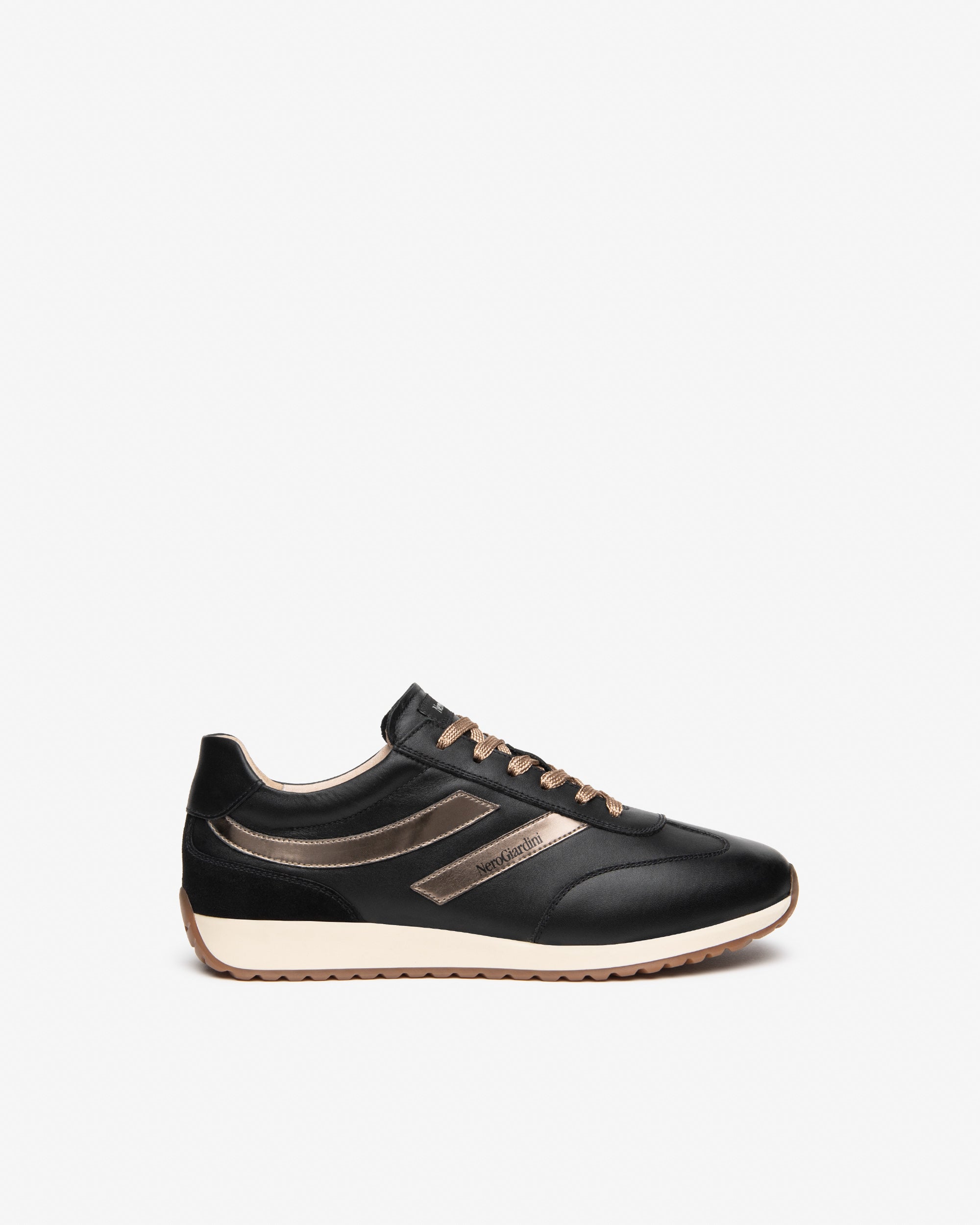 Nero Giardini Sneakers baskets cuir femme lacets