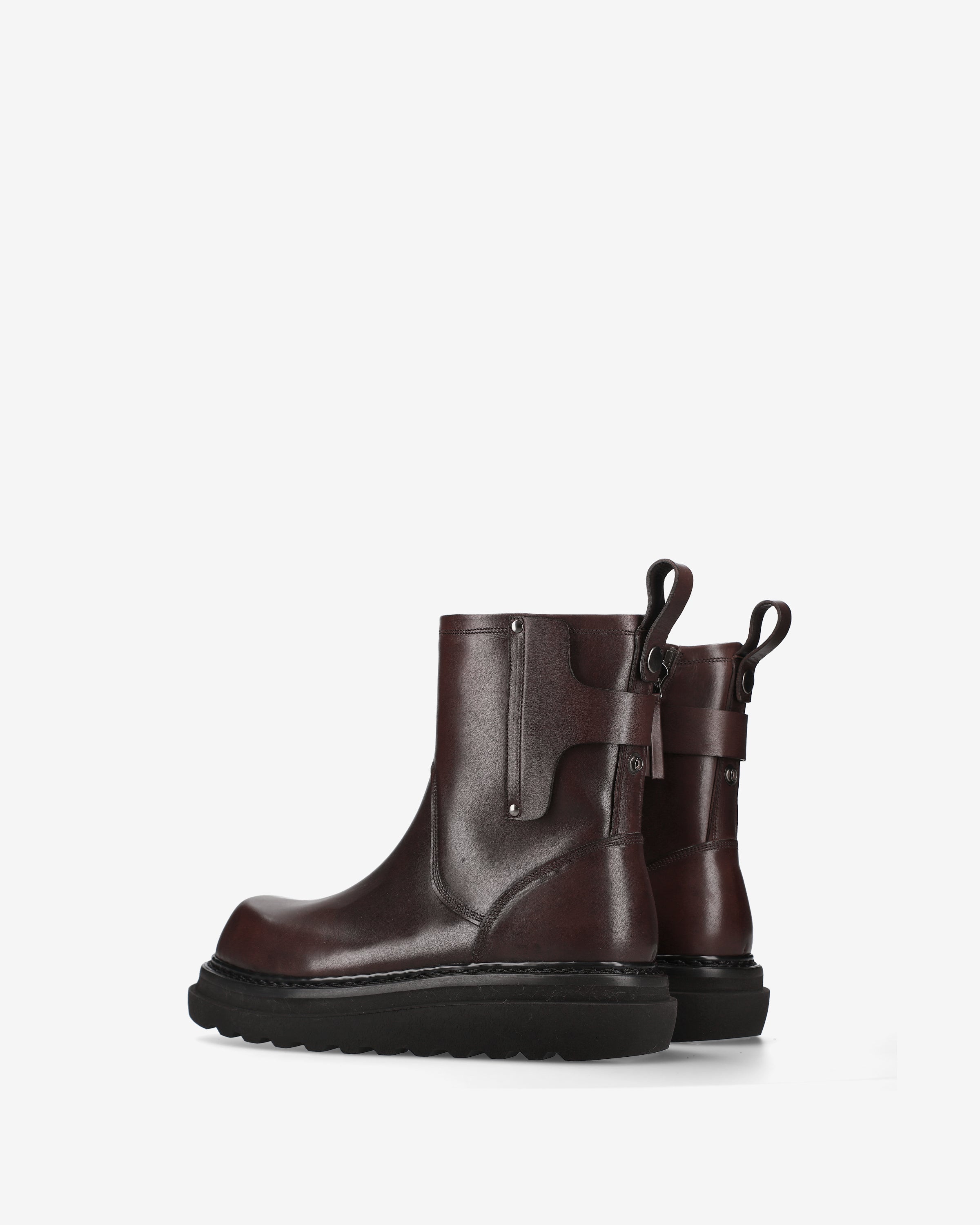 Premiata Boots Bottines Cuir Marron Homme Pointure 5 Zip