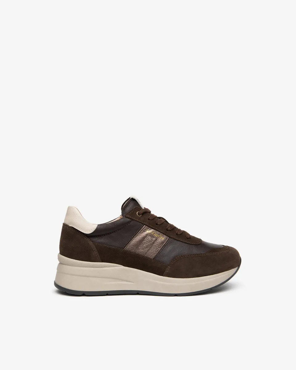 Nero Giardini Sneakers baskets femme cuir plateforme