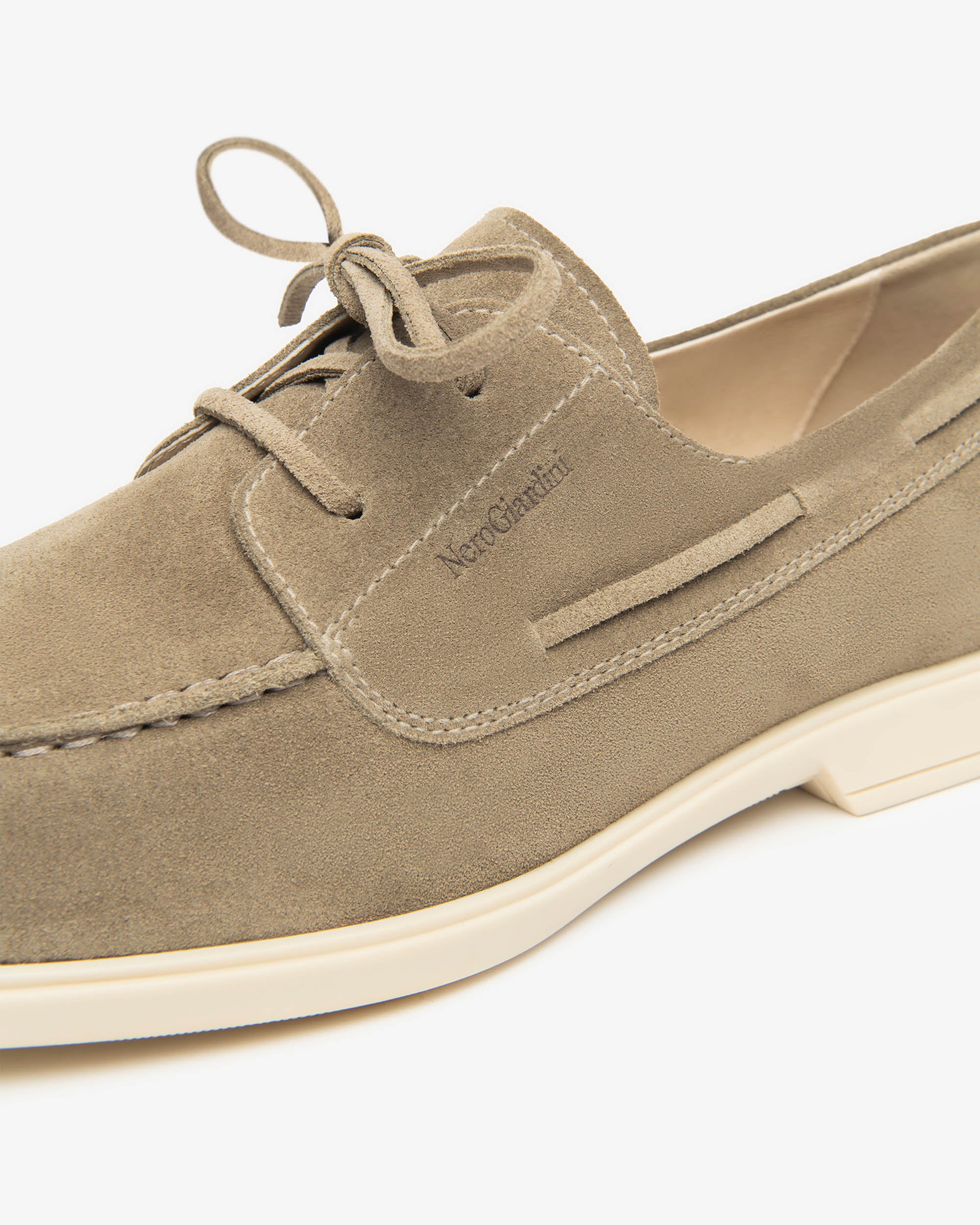 Nero Giardini Tie-up mocassins daim homme printemps