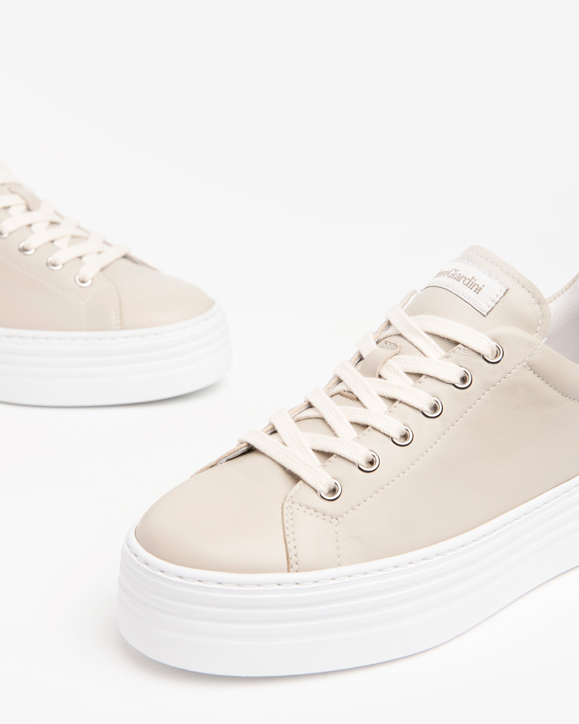 Nero Giardini Sneakers baskets cuir plateforme femme