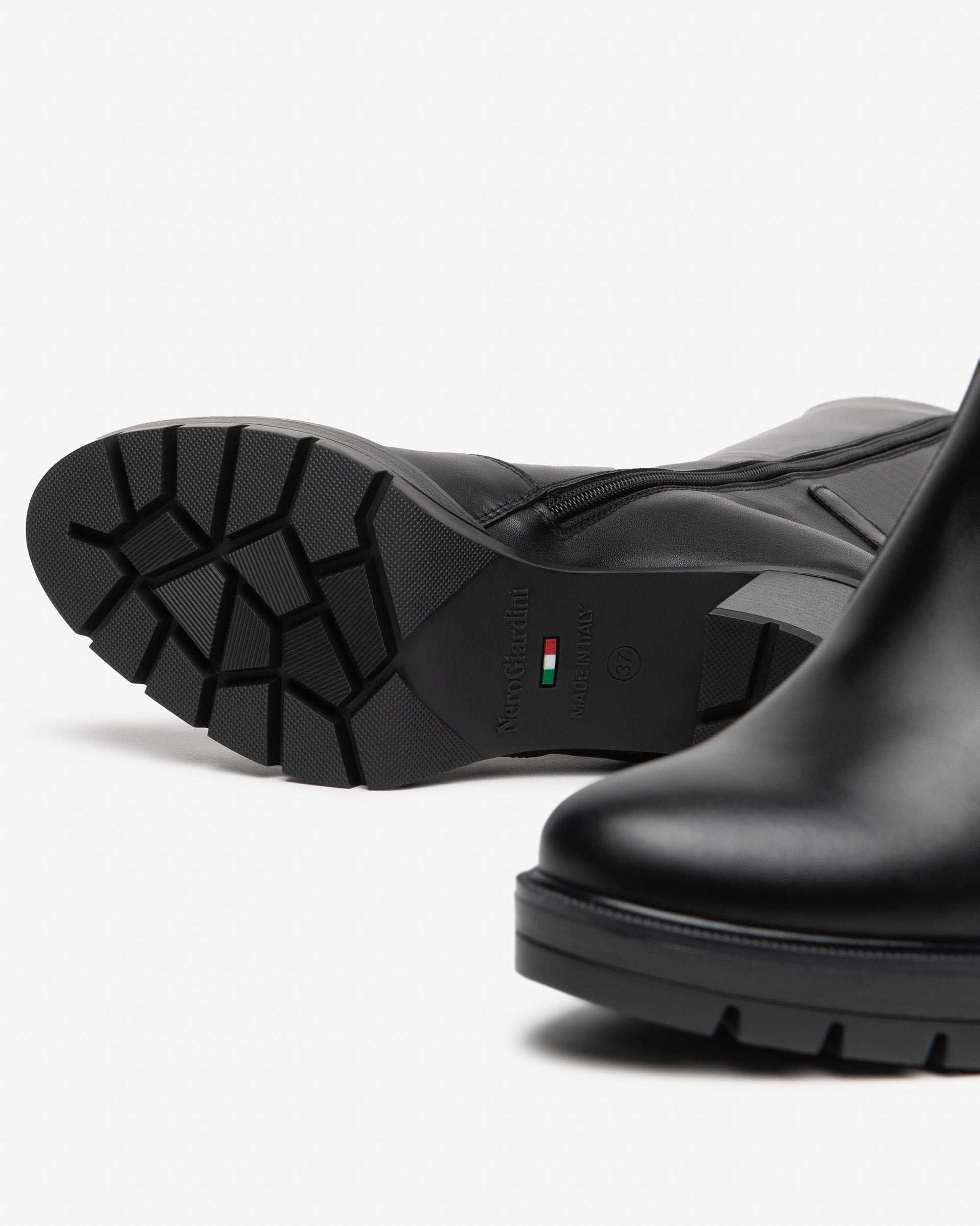 Nero Giardini Boots bottes cuir femme talon 80 mm