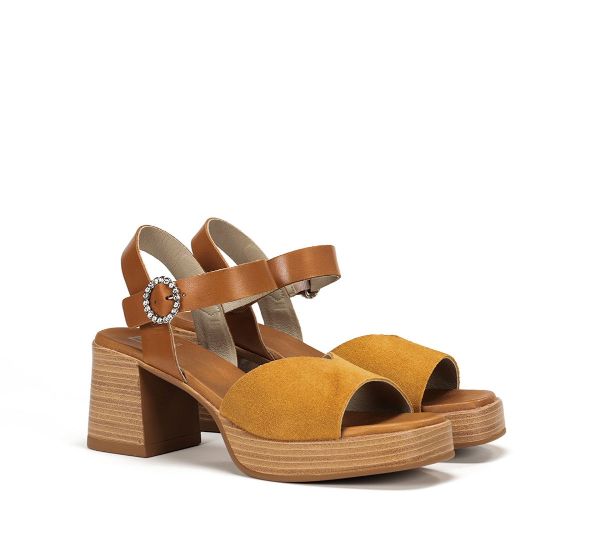 Dorking Diamond D9283 sandale jaune femme talon large