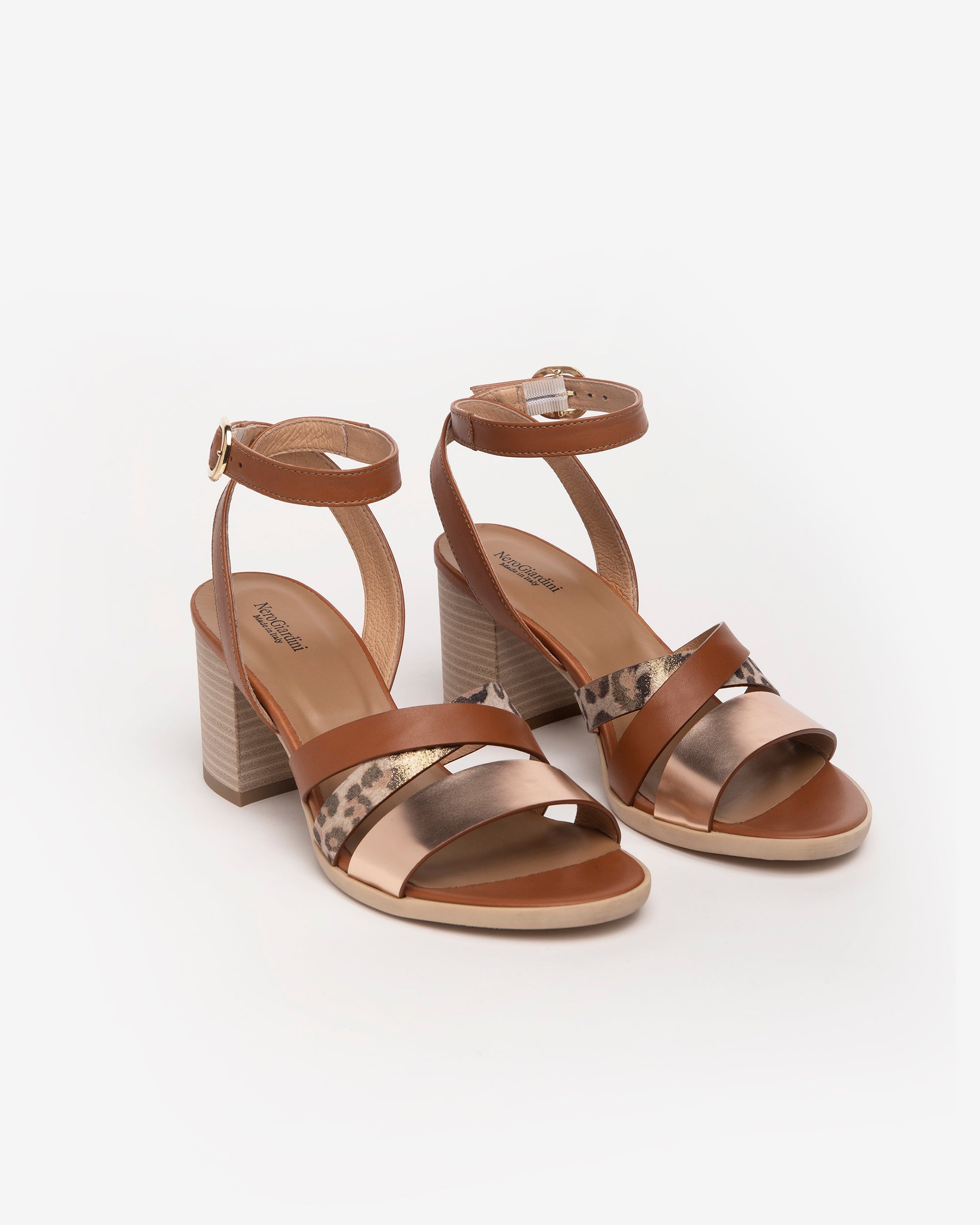 Nero Giardini Sandals sandales cuir talon 7 cm 38