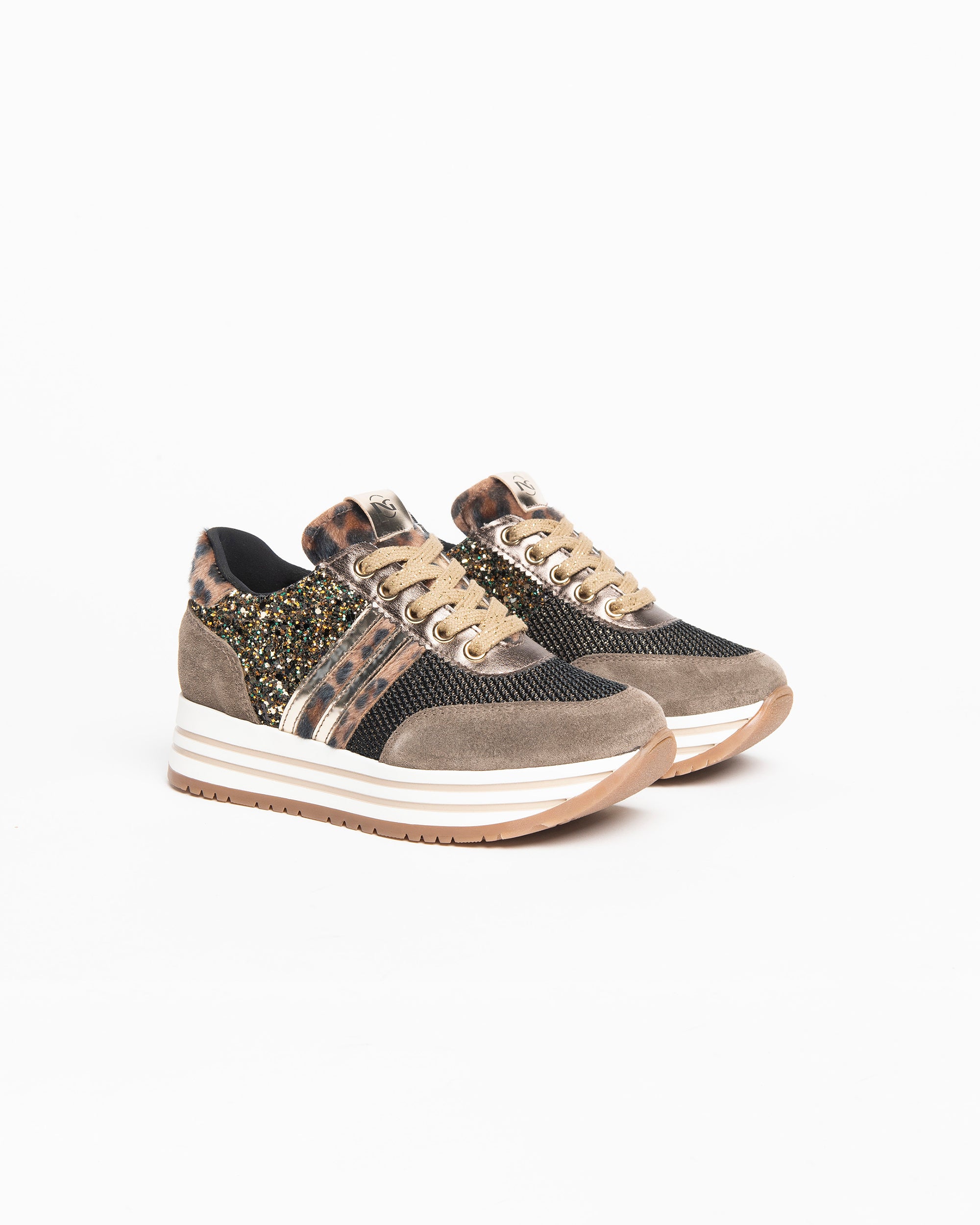 Nero Giardini Sneakers Basket Daim Ado Paillettes