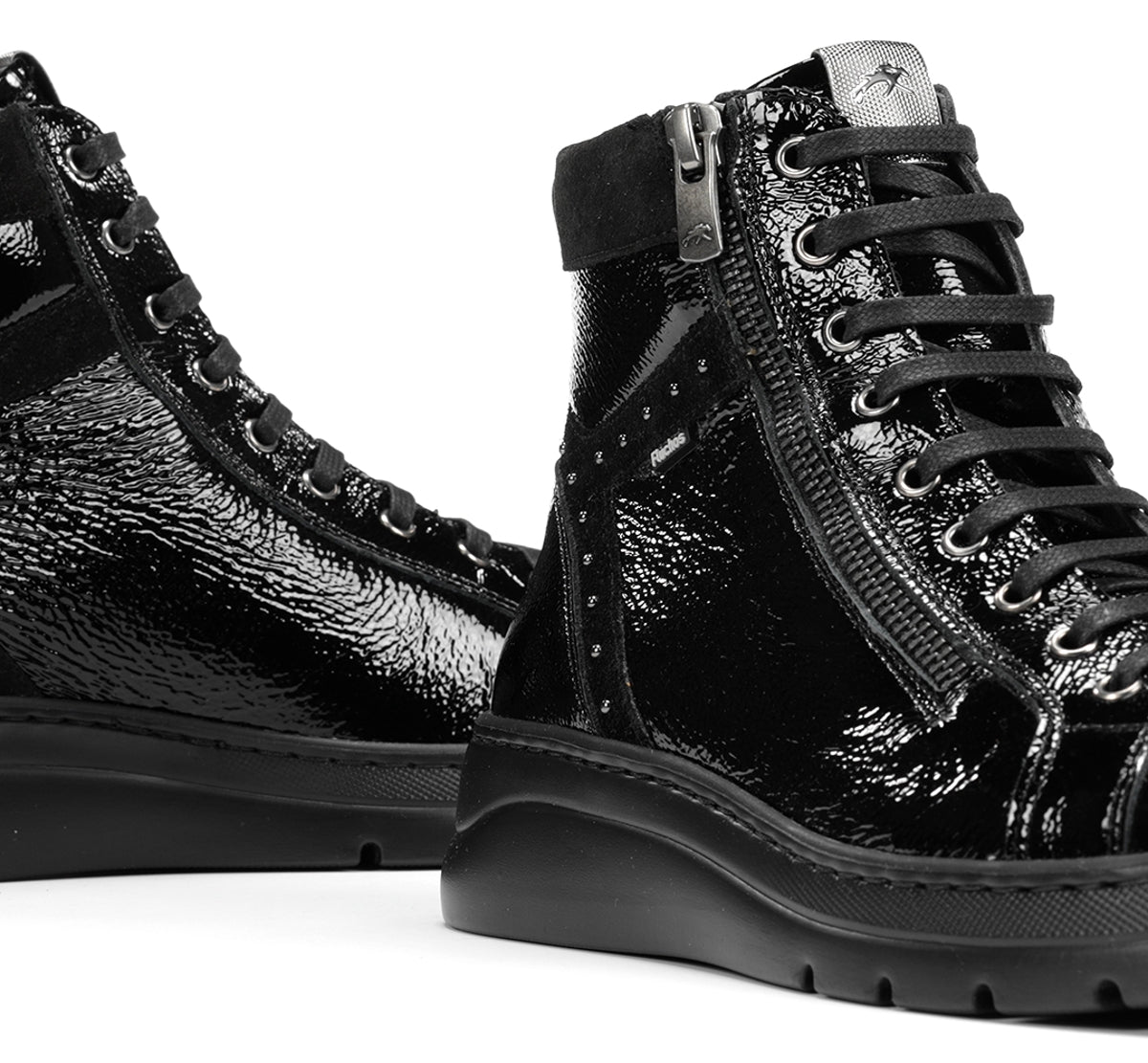 Fluchos Pompas F2250 bottines femme noir cuir léger
