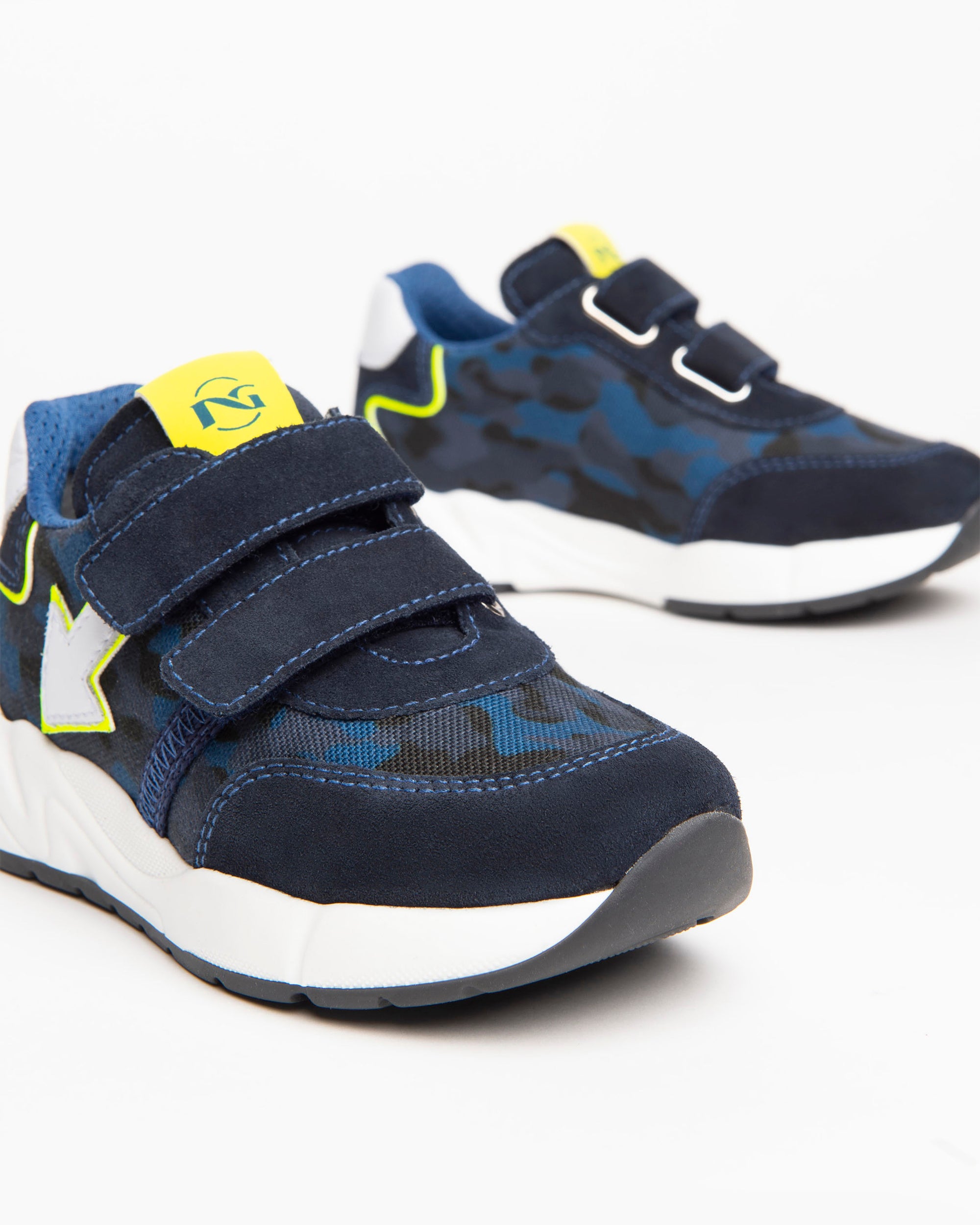 Nero Giardini Sneakers Baskets Daim Garçon Velcro Camouflage