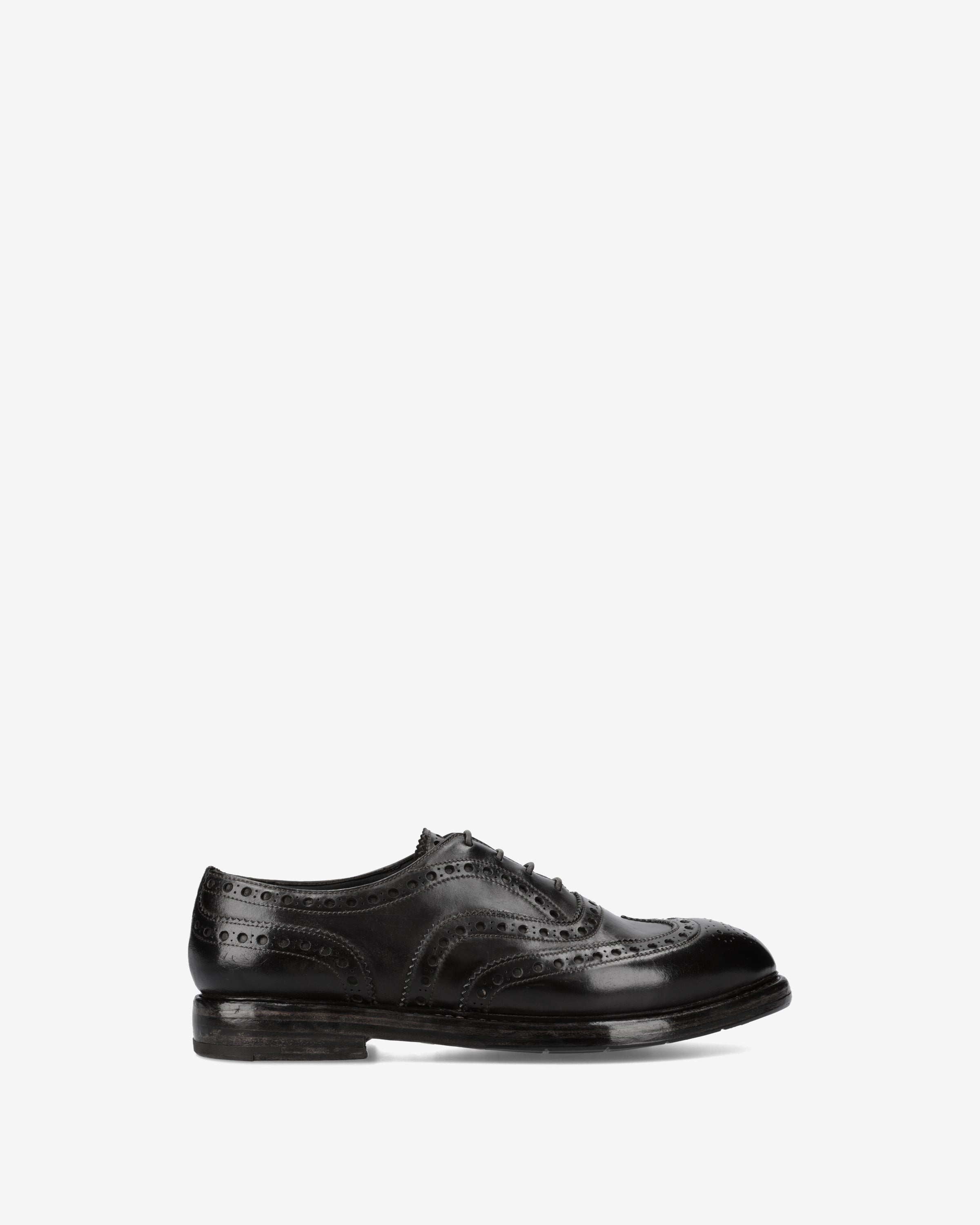 Premiata Oxford Brogue derby cuir cordovan noir