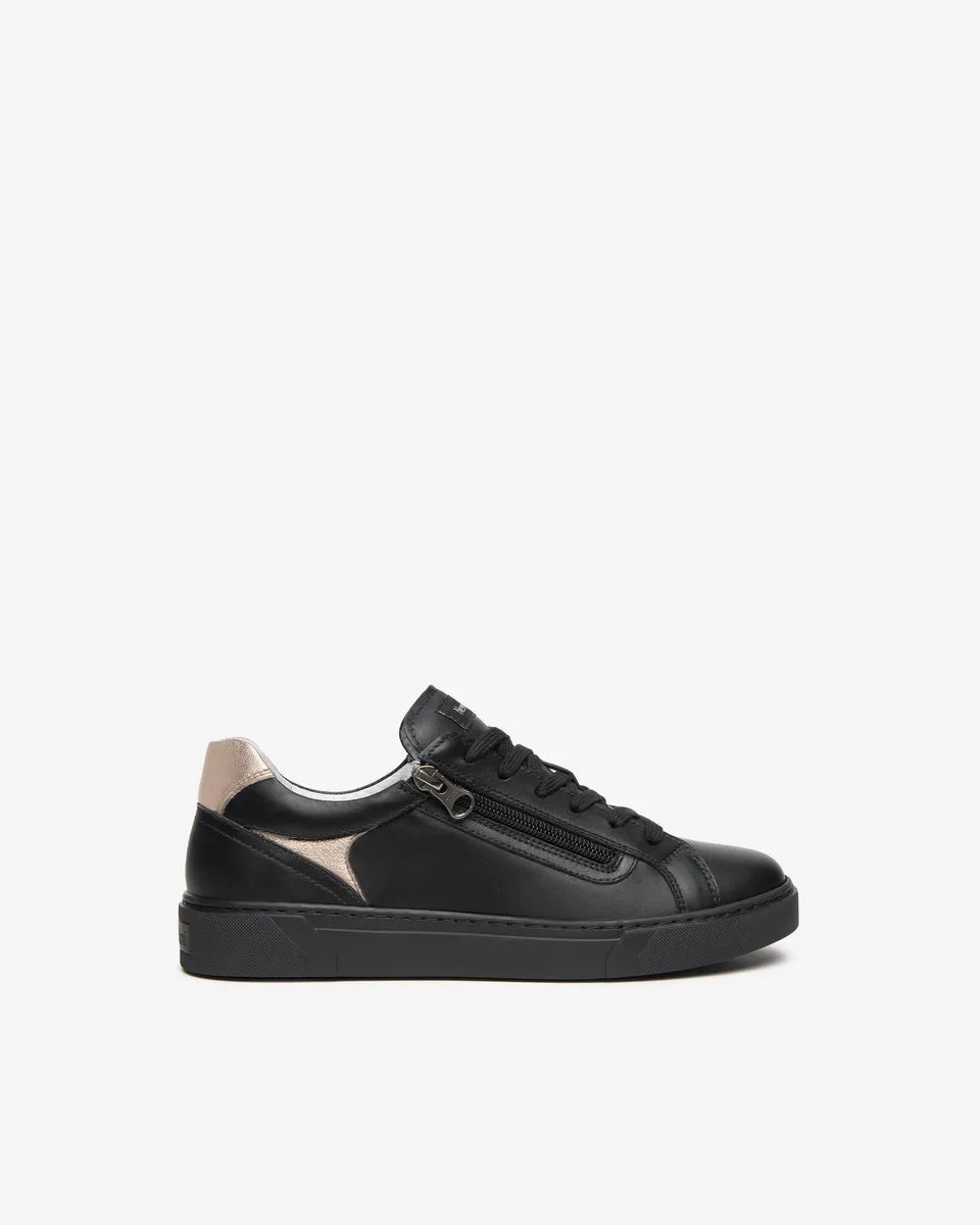 Nero Giardini Sneakers Baskets Femme Cuir Zip