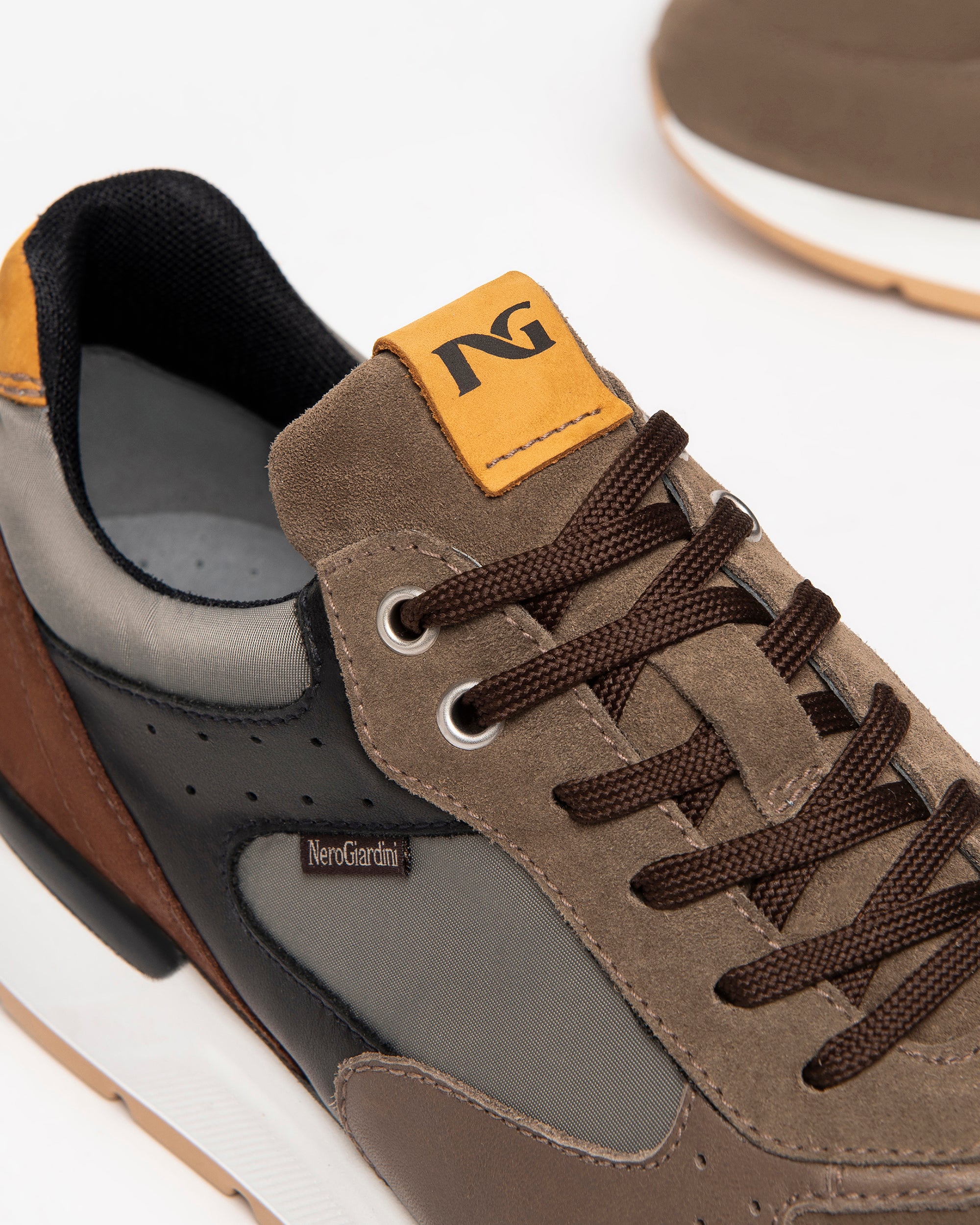 Nero Giardini Sneakers baskets daim cuir homme hiver