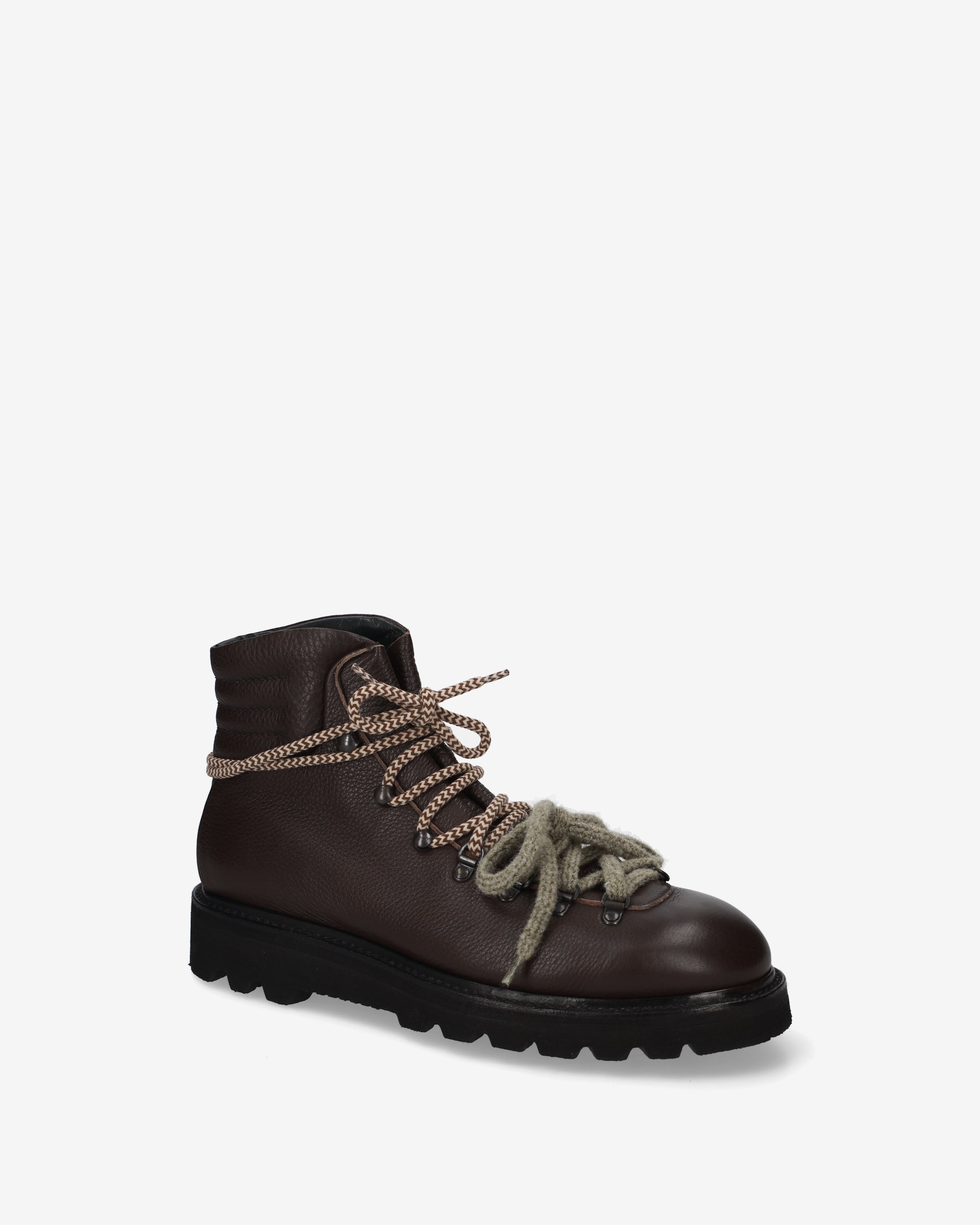 Premiata Boots bottines cuir marron Vibram