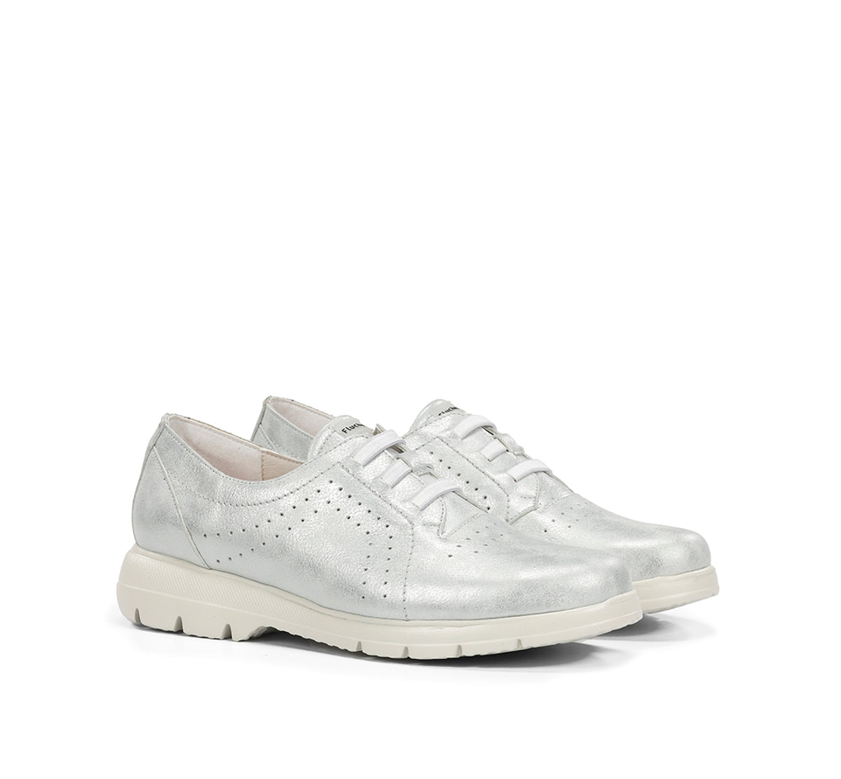 Fluchos Gladis F2202 mocassin argent femme