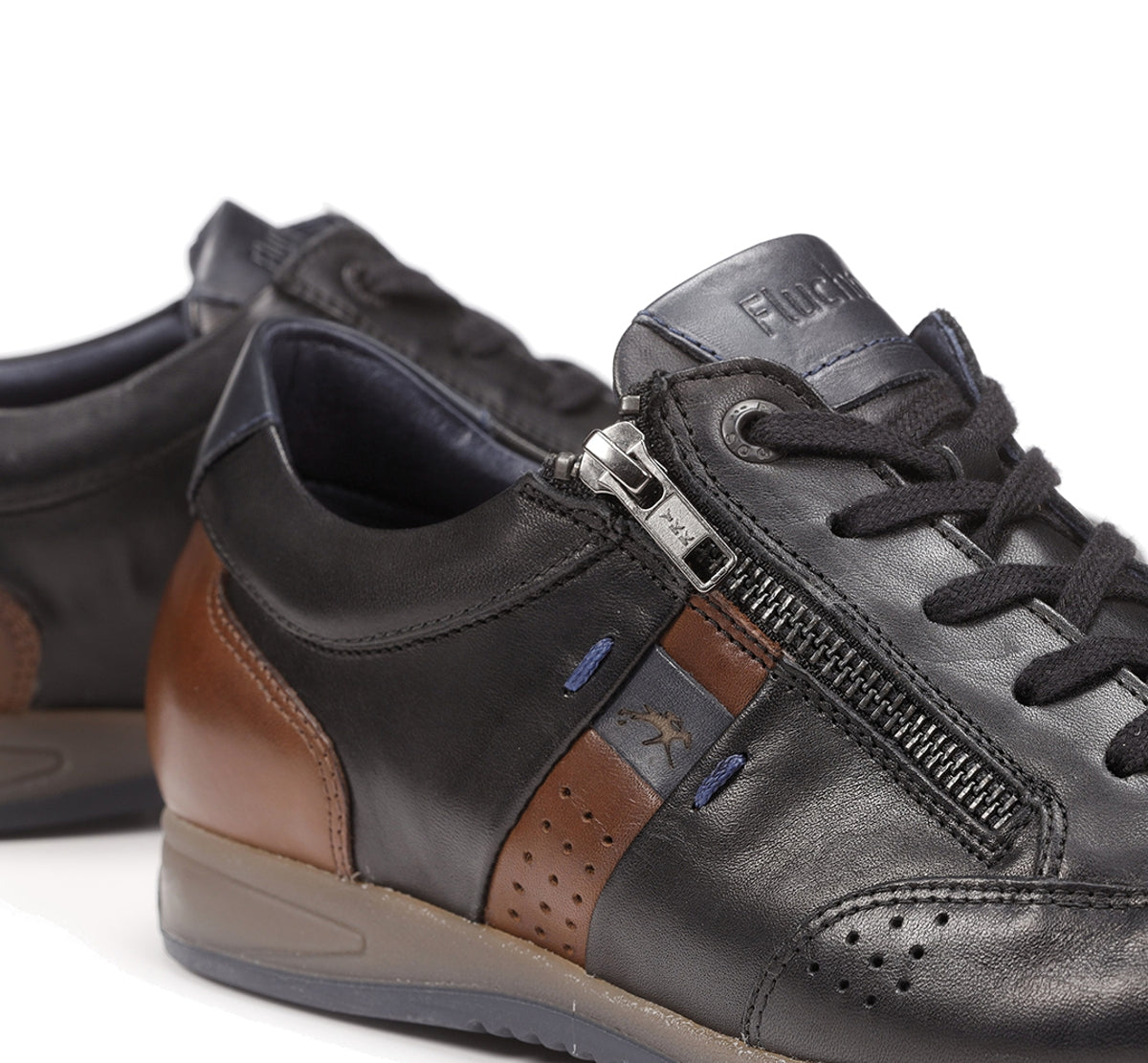 Fluchos Daniel F1281 Derbies Cuir Noir Homme