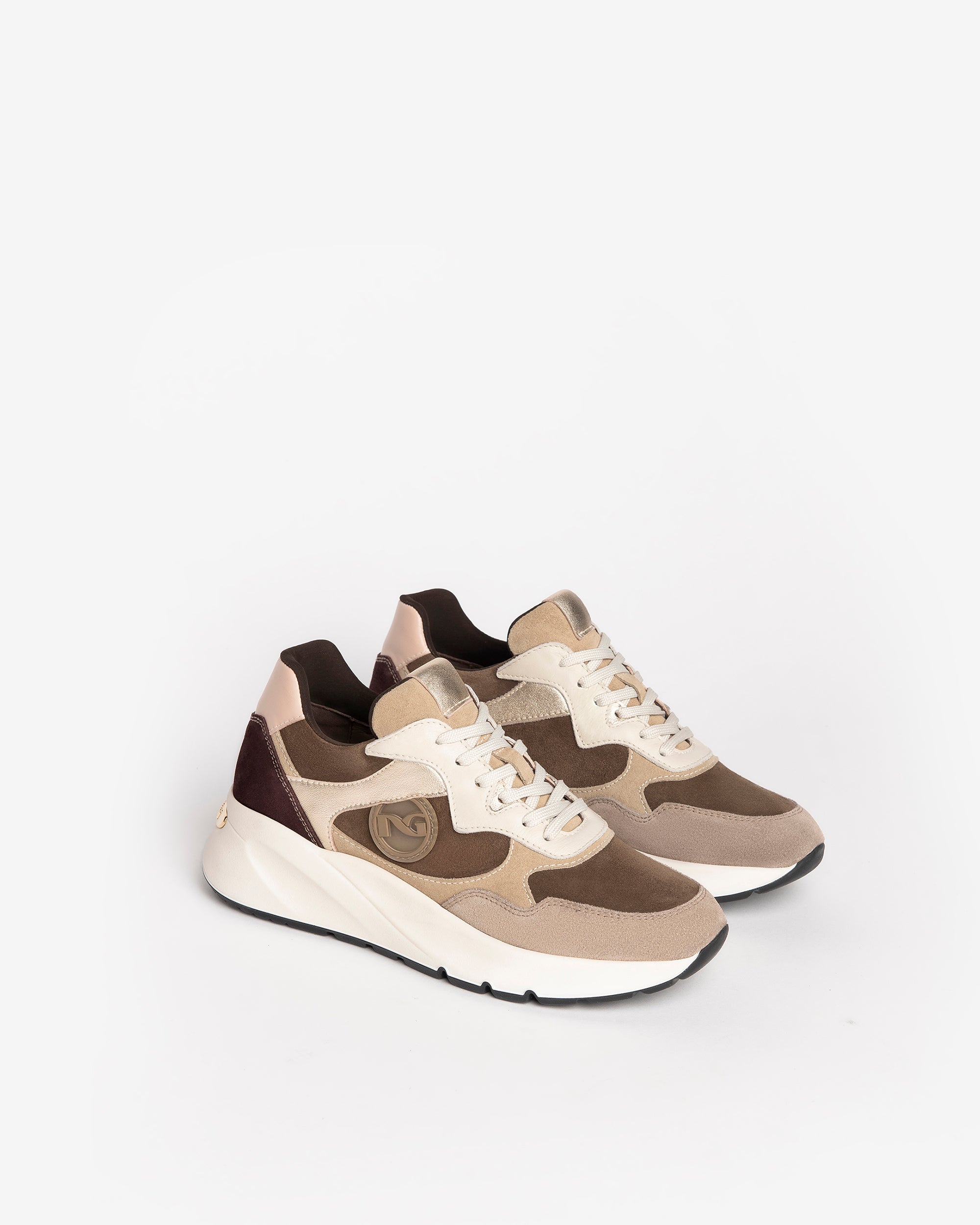 Nero Giardini Sneakers basket cuir daim femme hiver