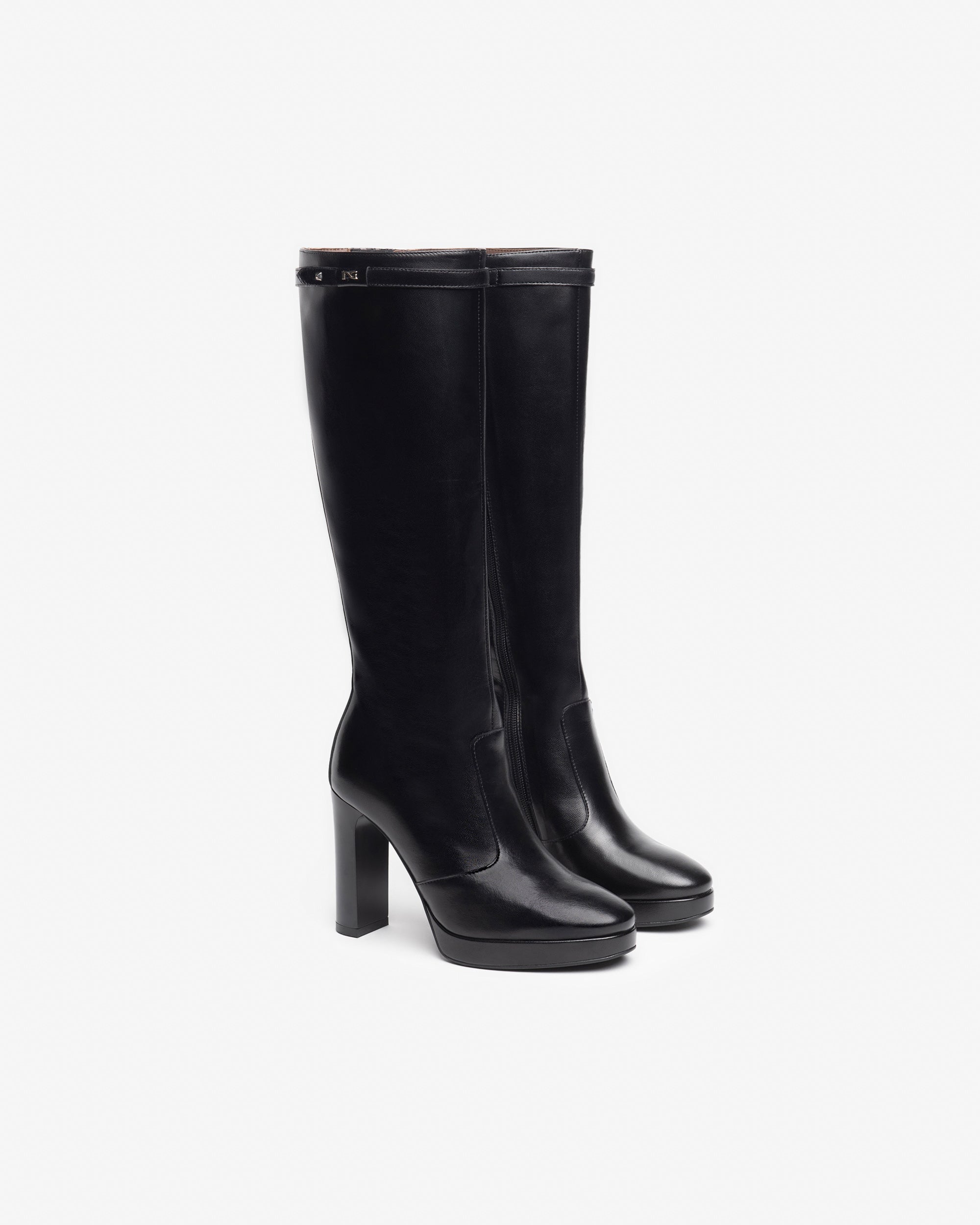 Nero Giardini Boots bottes cuir femme 38