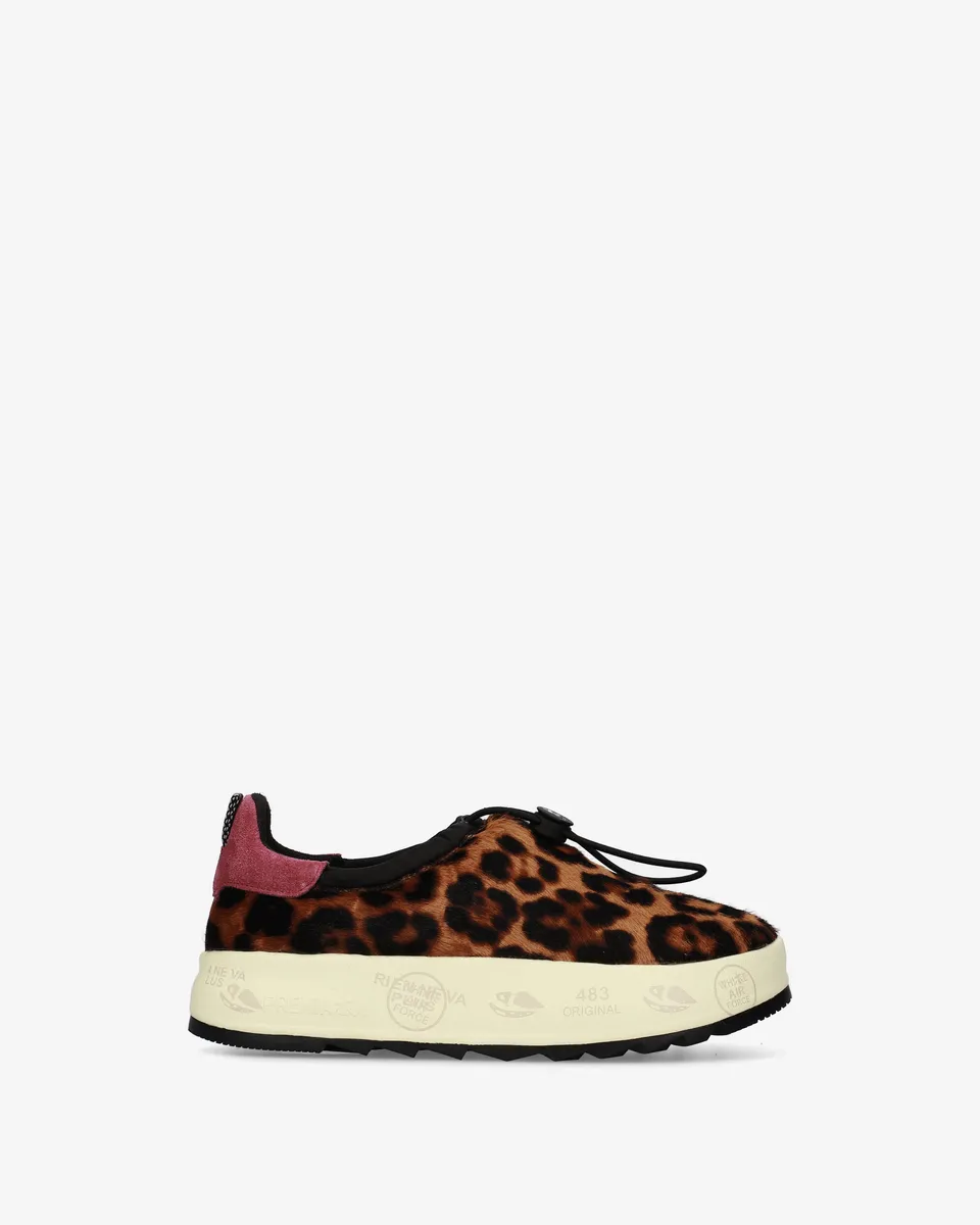 Premiata Puffyd 8682 sneakers femme animal bordeaux