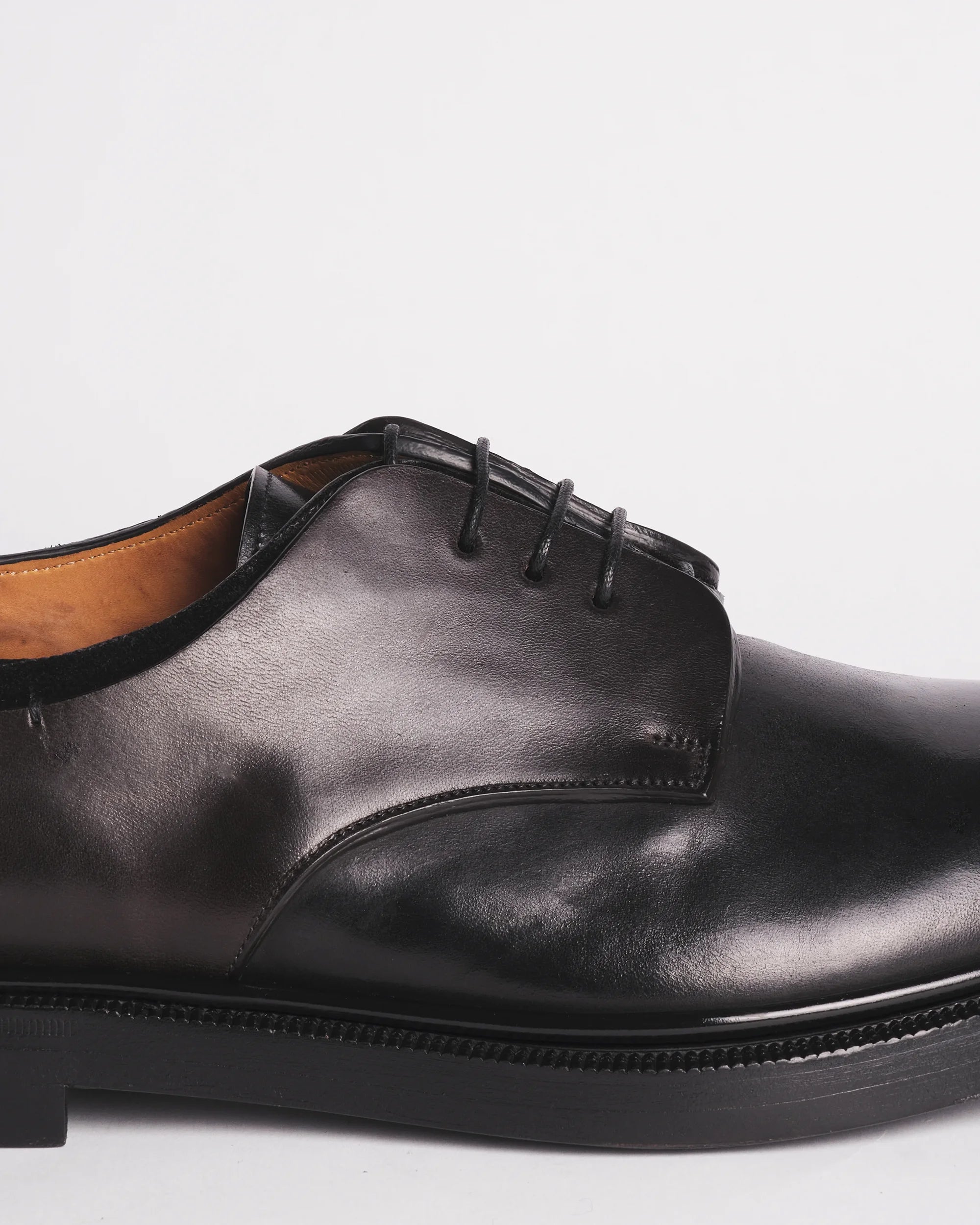 Premiata 011 boots derby cuir noir premium