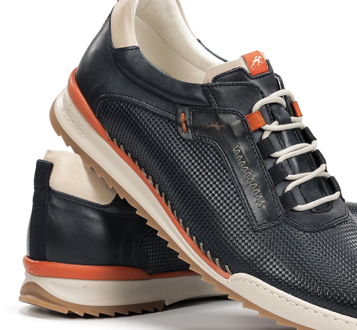 Fluchos Elder F2178 baskets bleu homme confort