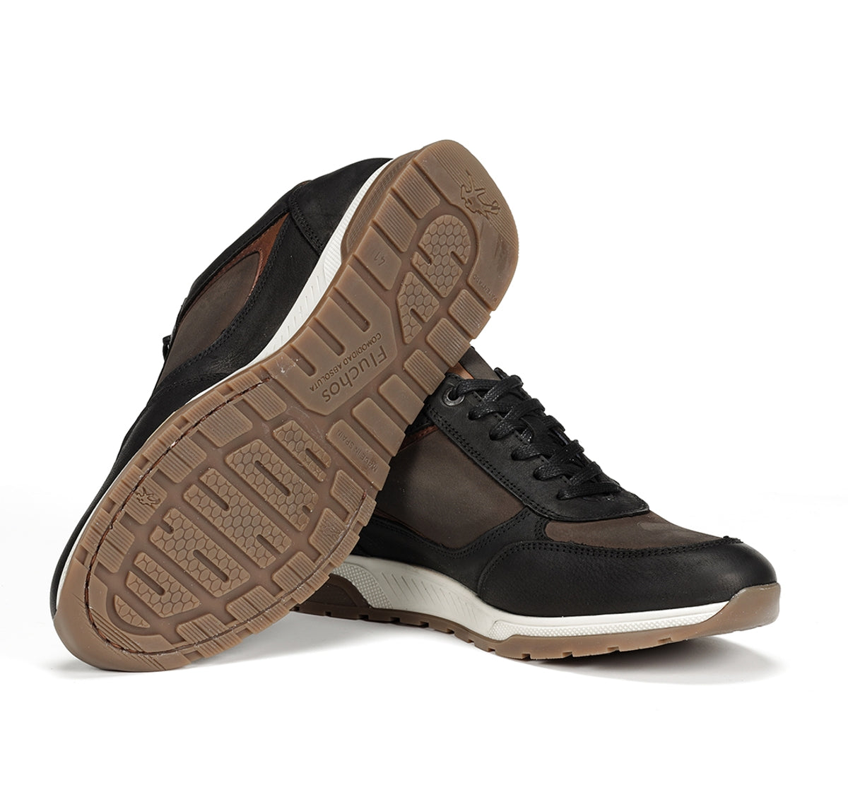 Fluchos Louis F1603 basket noir homme cuir confort