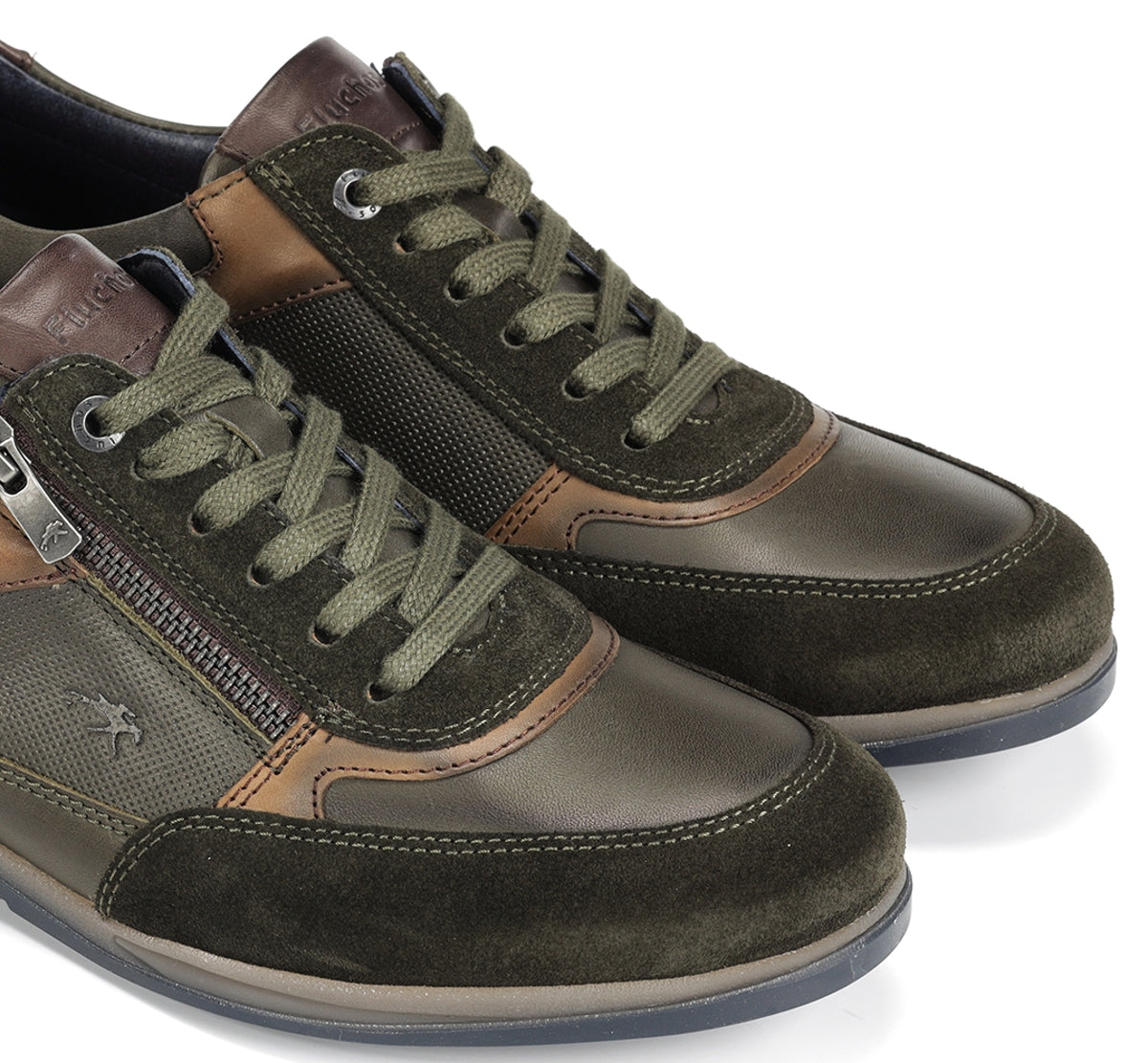 Fluchos Daniel F1288 baskets vertes homme marche