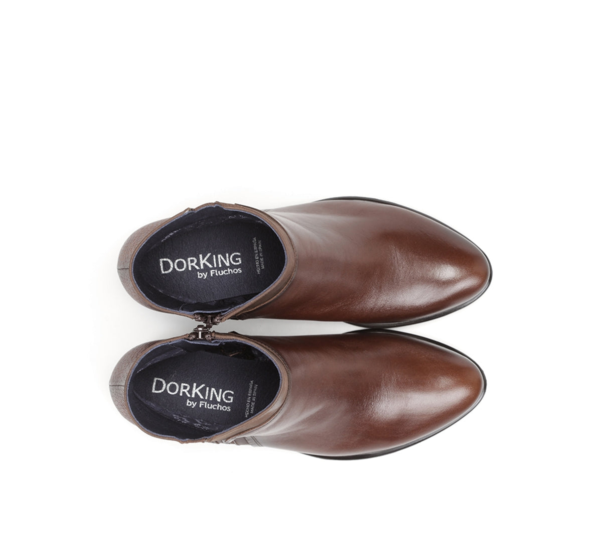Dorking by Fluchos Alegria D8271 Bottines Marron Femme Zip