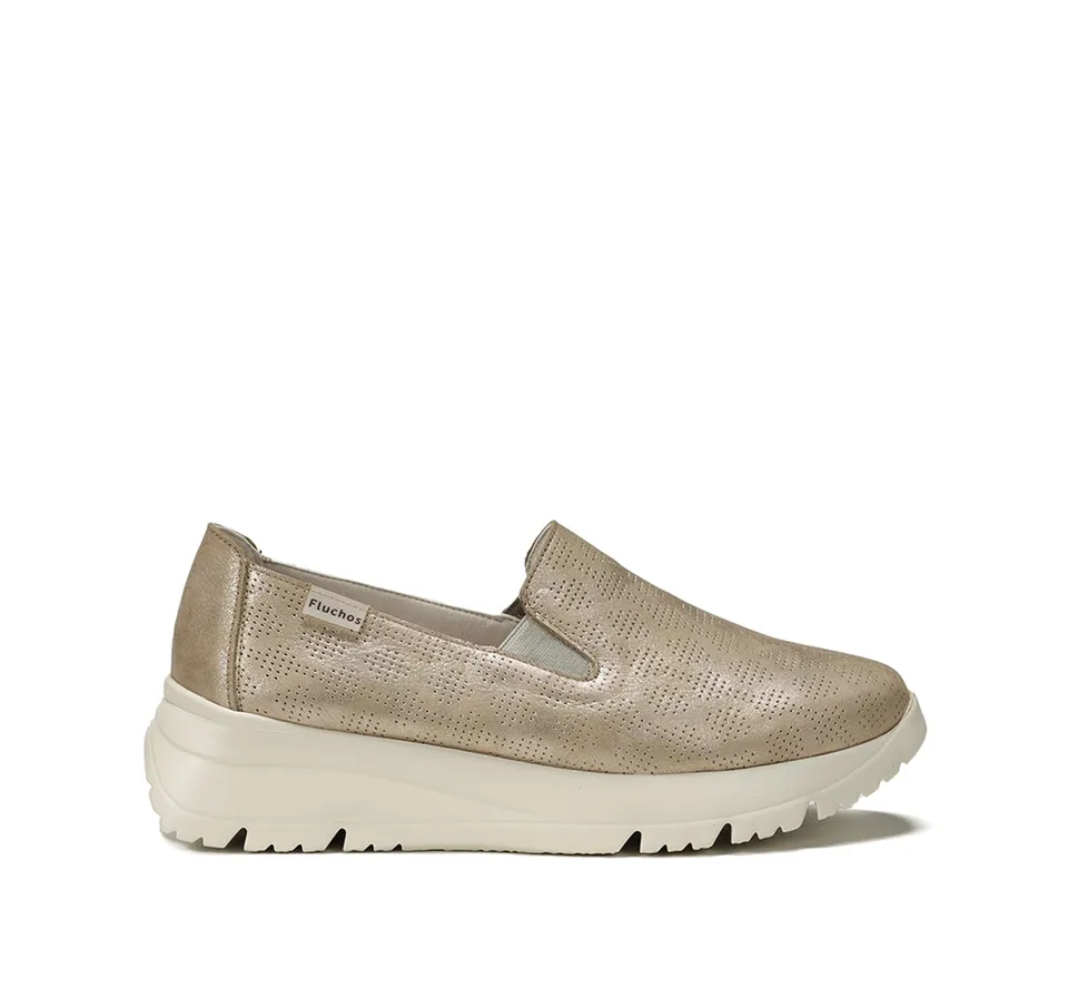 Fluchos Eira F1926 baskets femme doré confort