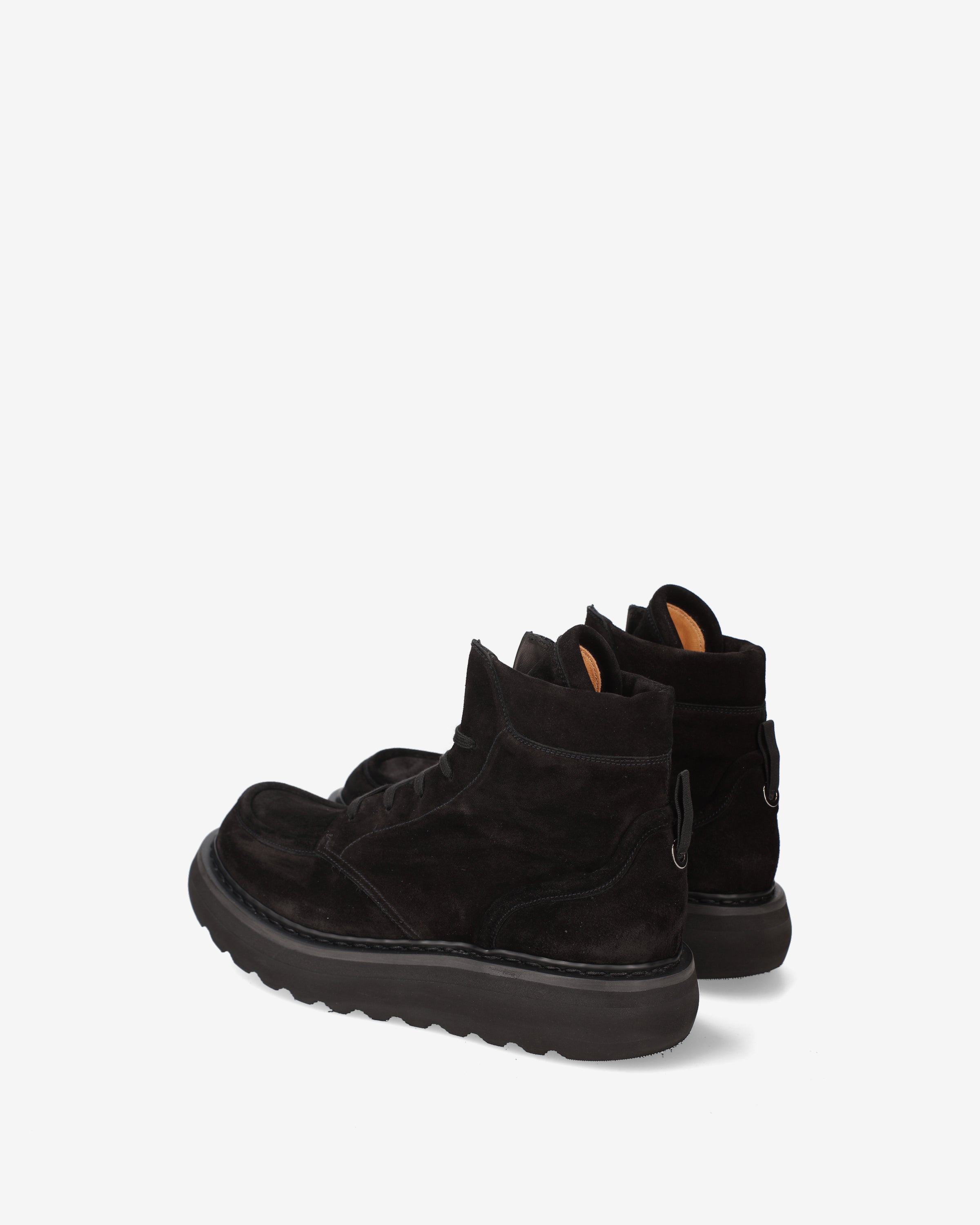 Premiata Boots Combat Daim Noir Homme