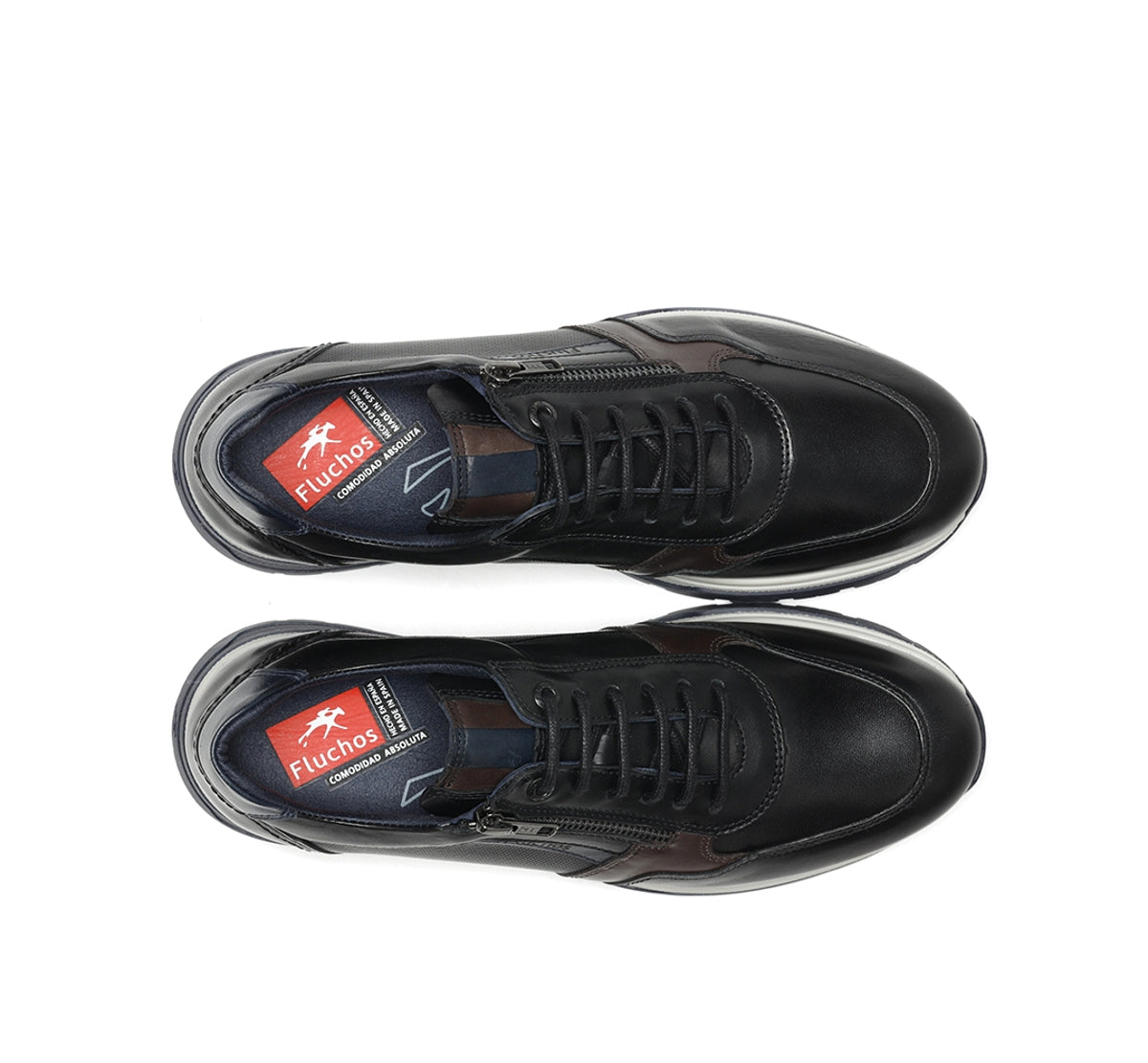 Fluchos Louis F1600 basket noire homme cuir