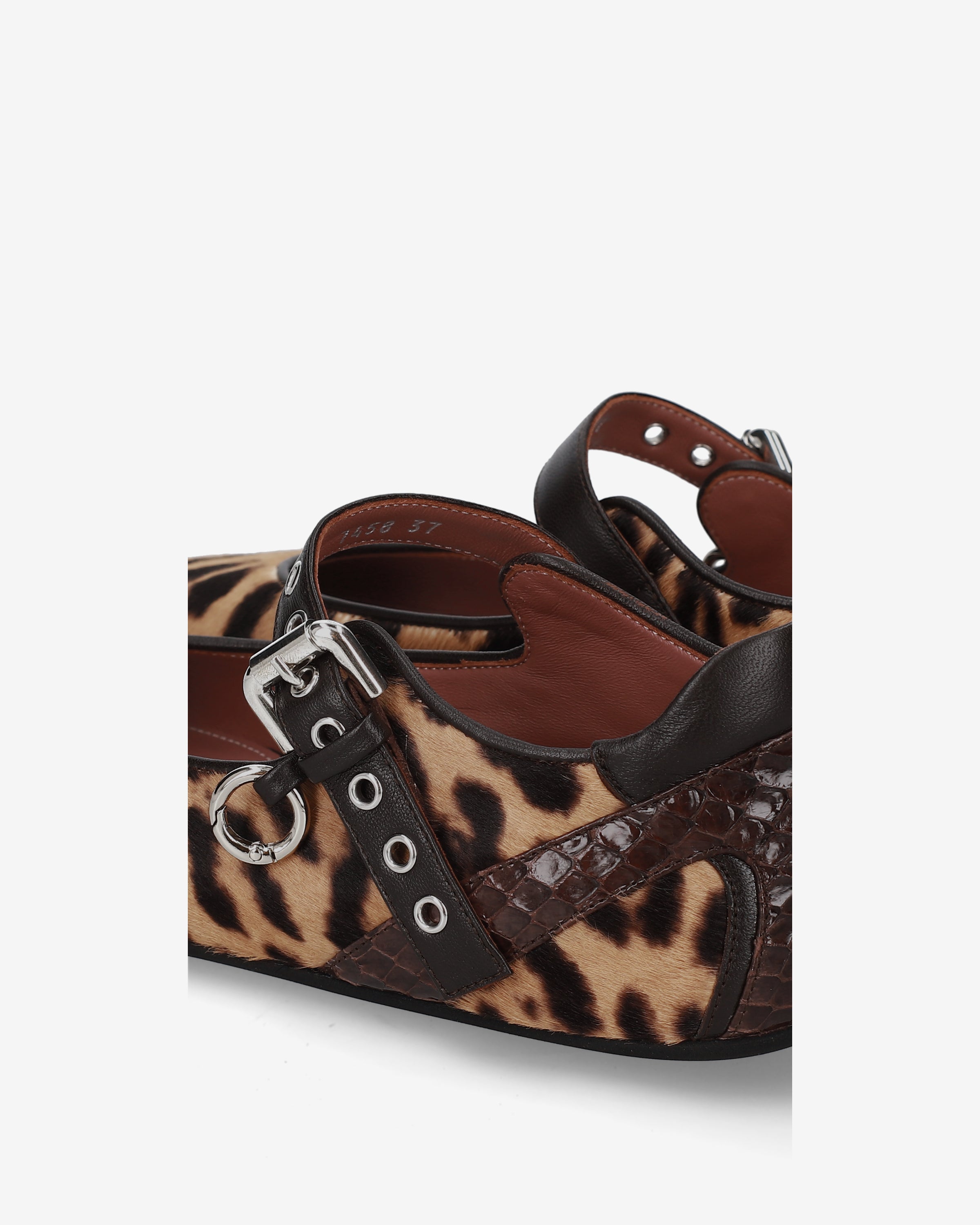 Premiata Mary Jane ballerines léopard boucle