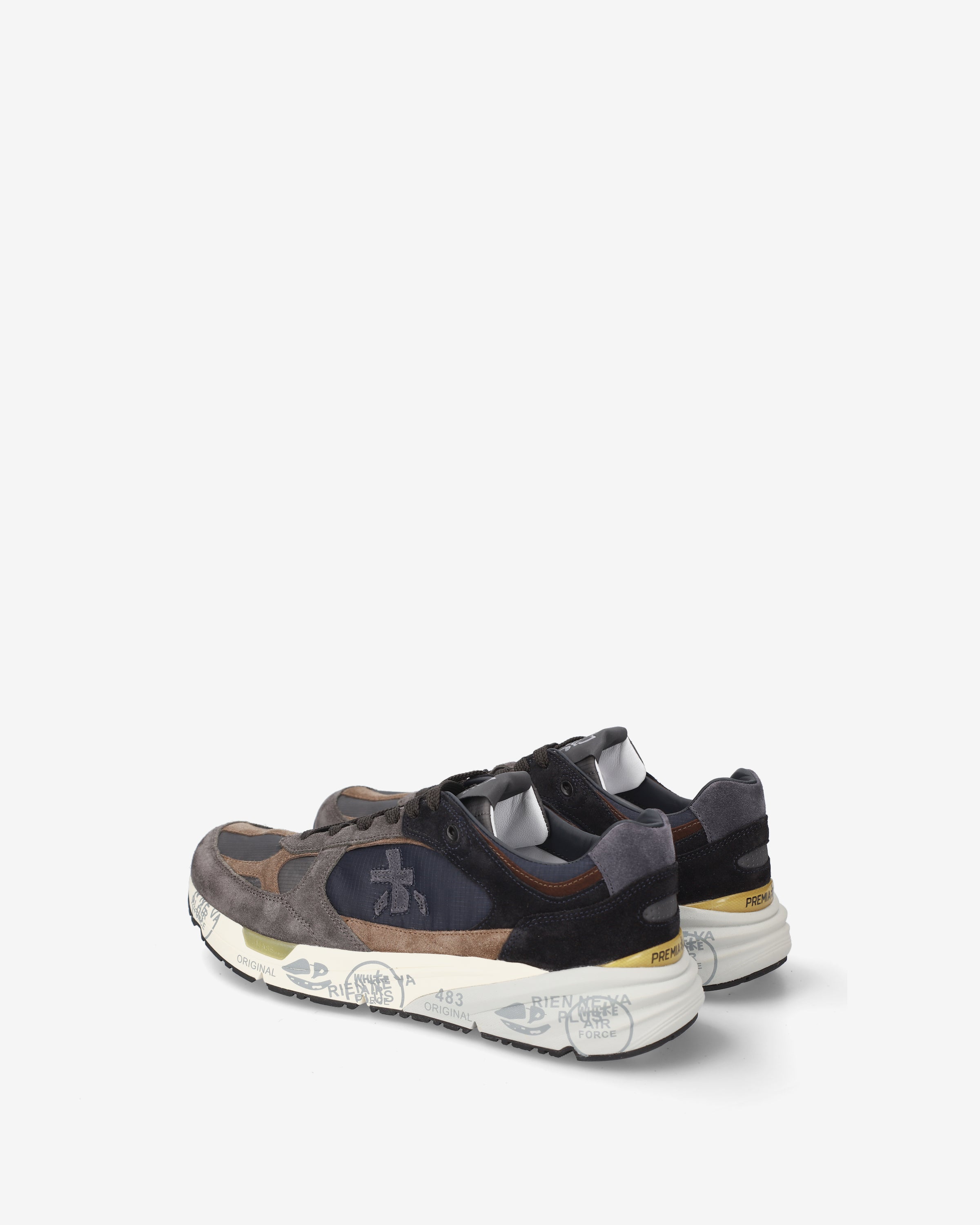 Premiata Mase25 8426 sneakers gris bleu daim