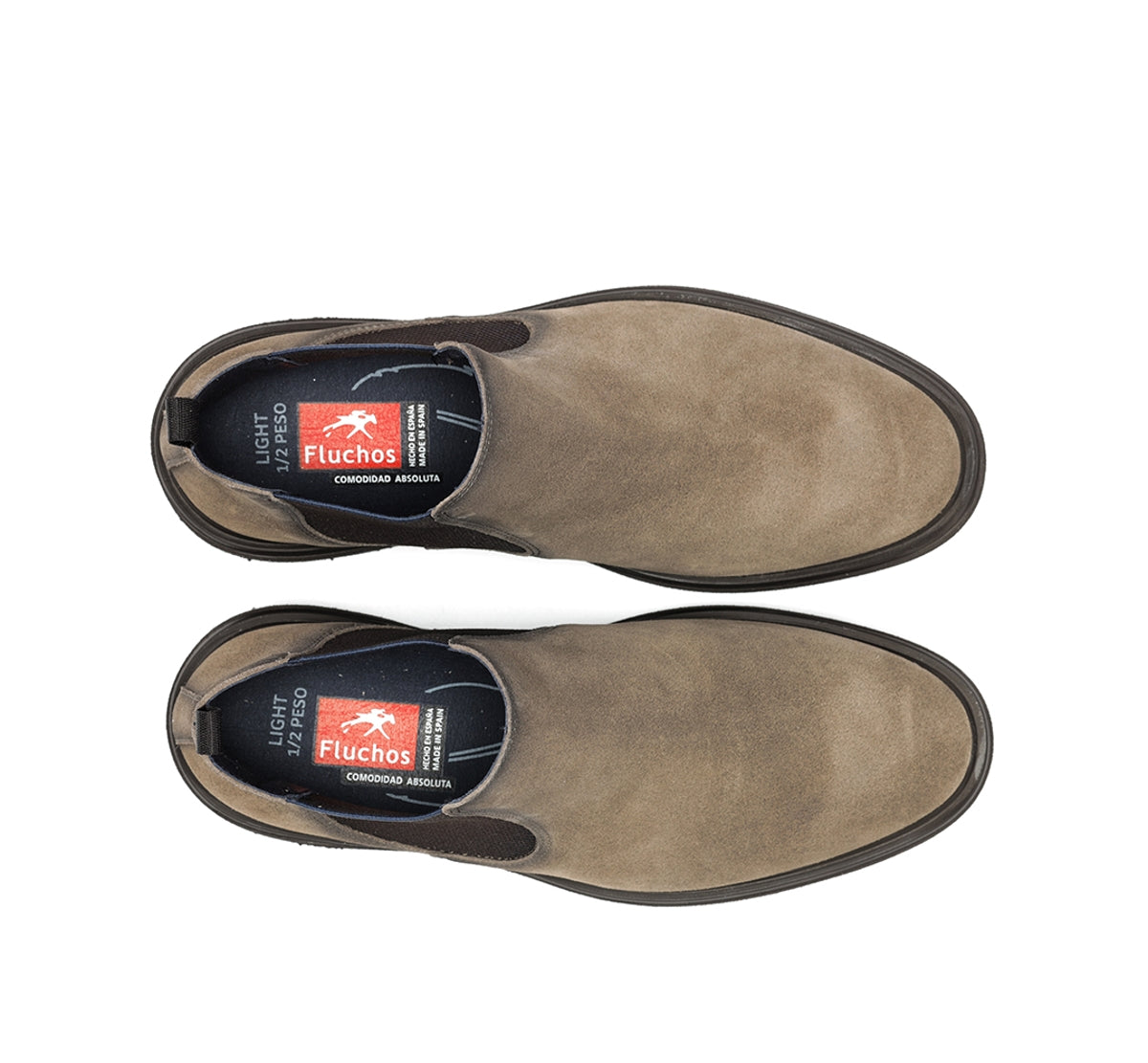 Fluchos Belgas F0770 bottines taupe cuir homme