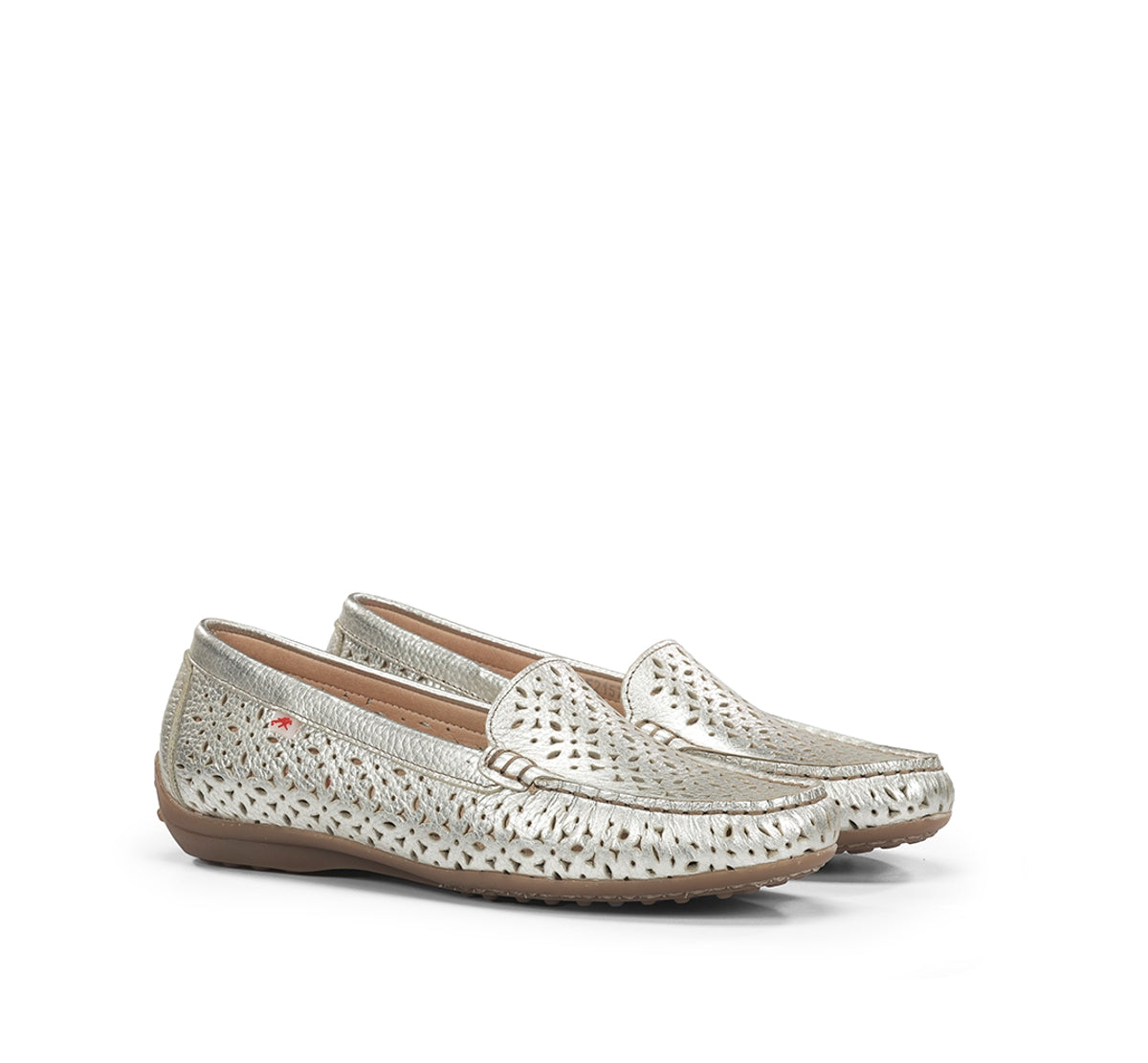 Fluchos Mocasines Bruni F2157 mocassins argent femme