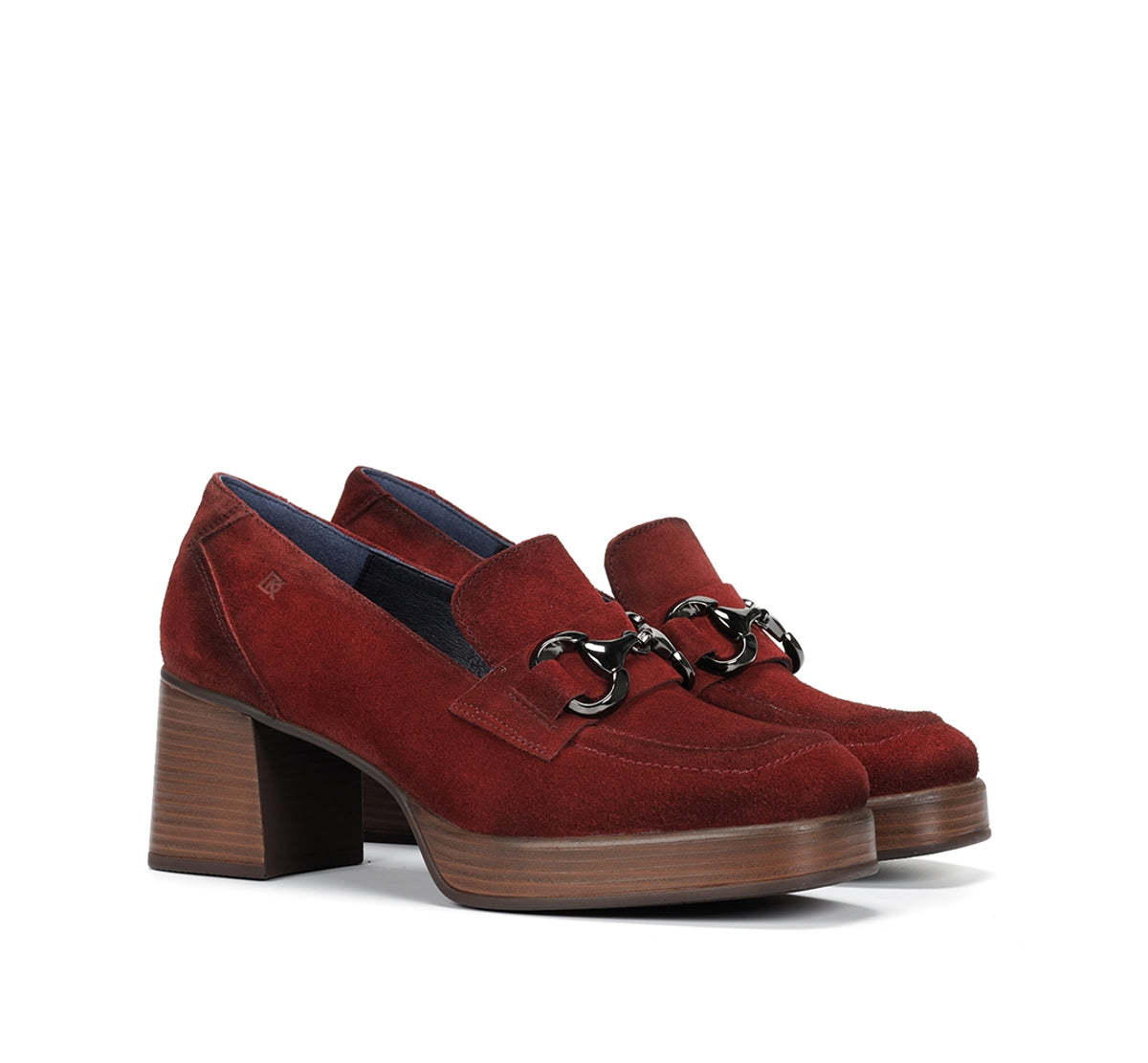 Dorking by Fluchos Cristel D9155 mocassins rouges plateforme