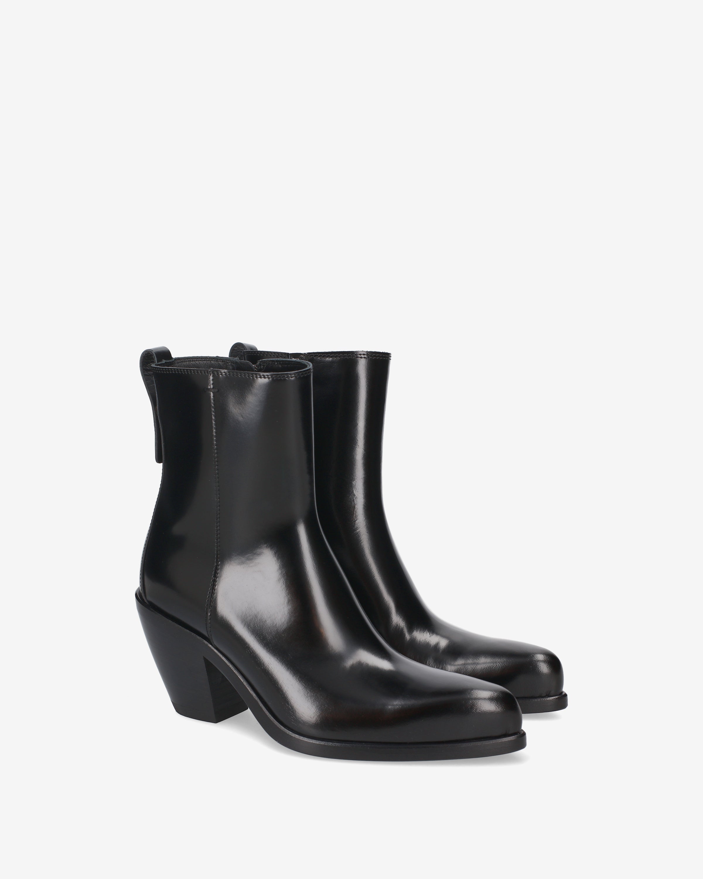 Premiata Boots bottines cuir noir talon 8 cm pointure 38