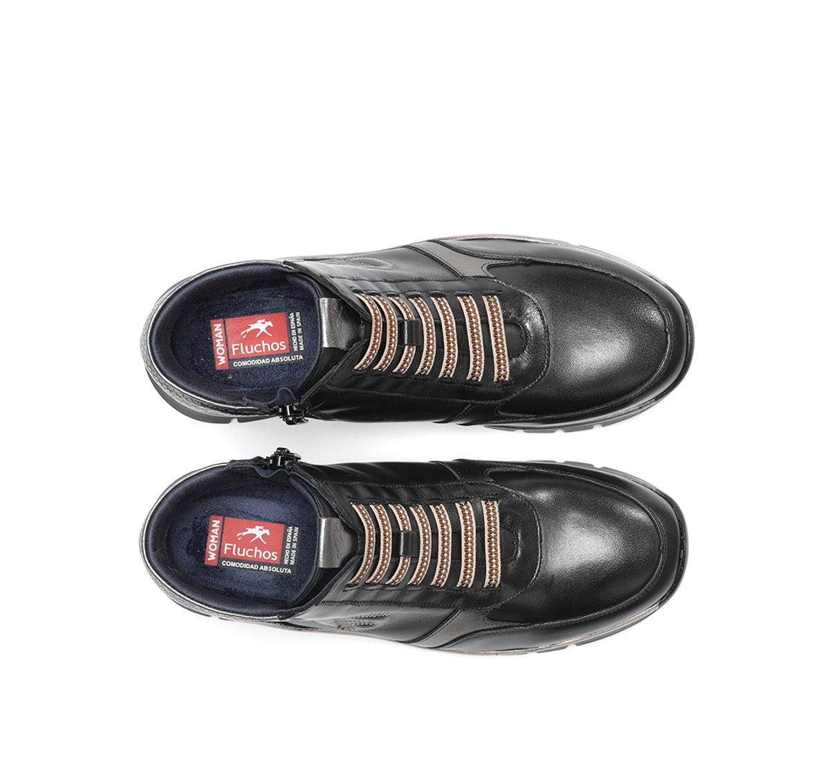Fluchos Union F2077 bottines noires femme cuir