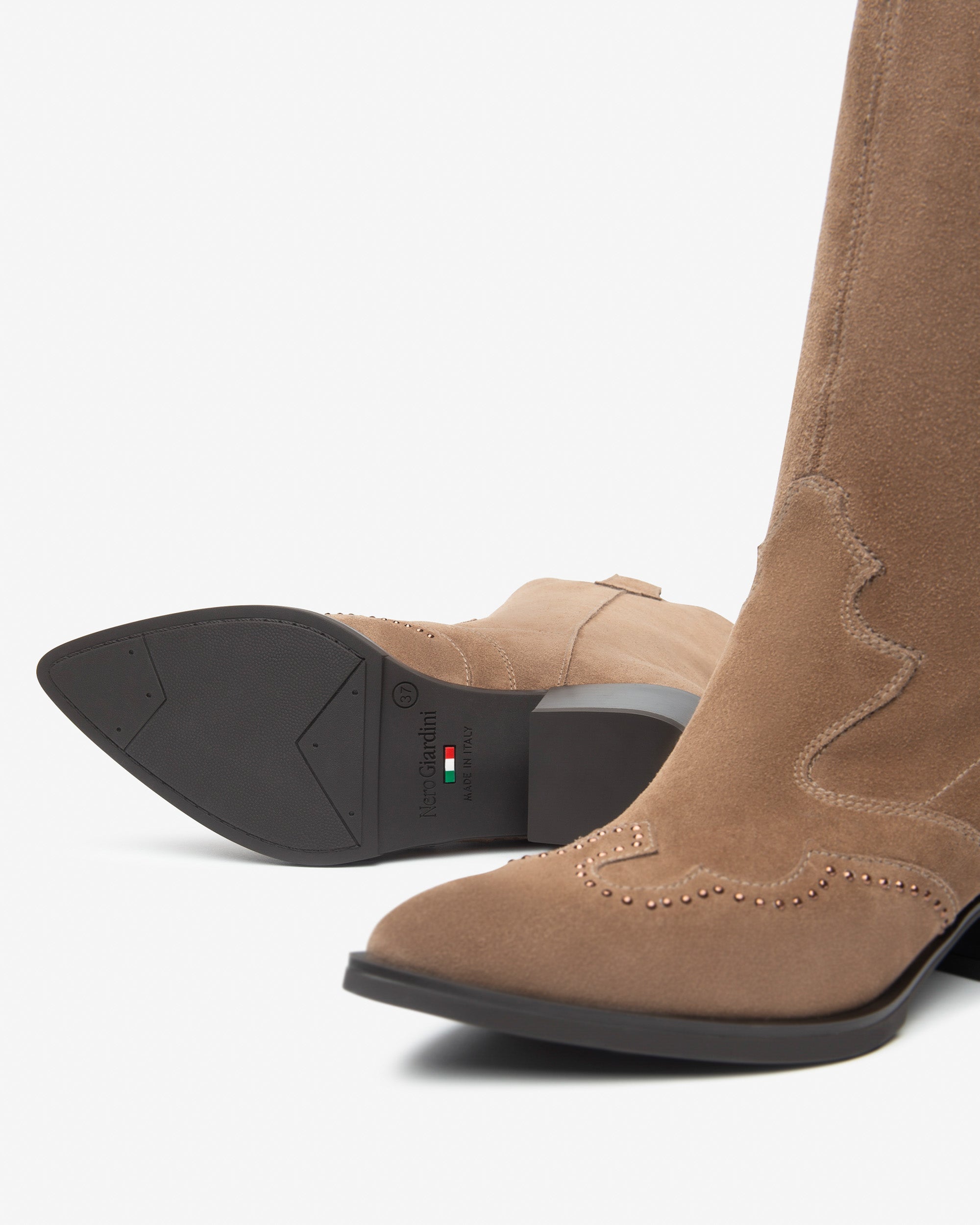 Nero Giardini Boots Bottes Daim Femme Santiags 50 mm