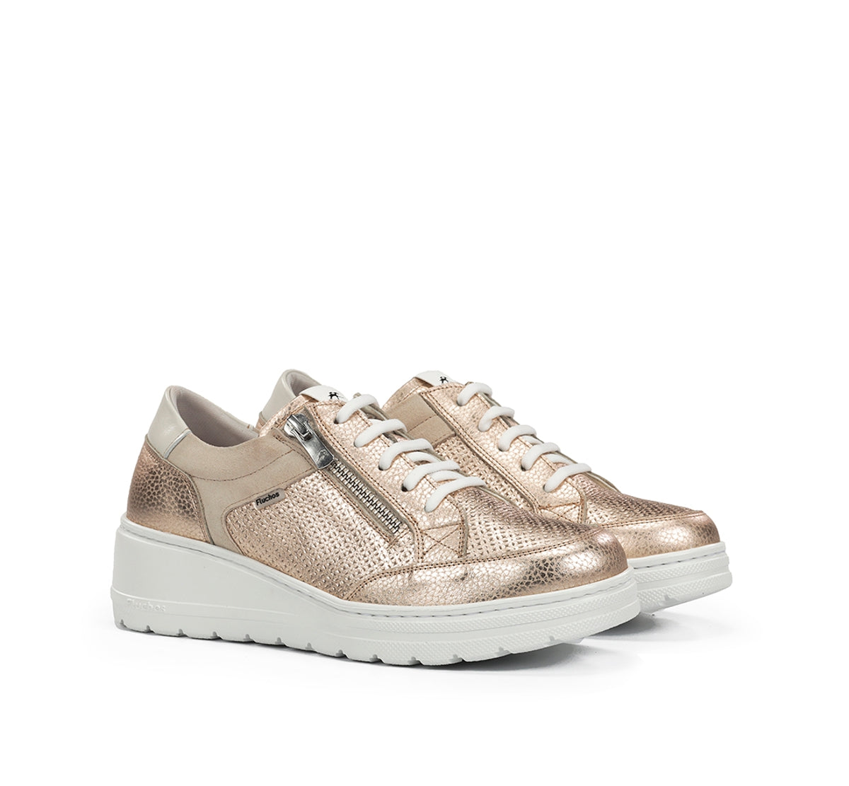 Fluchos Aqua F2173 Baskets Femme Doré Compensées
