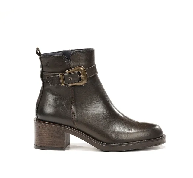 Dorking by Fluchos Linet D9801 bottines femme vert cuir