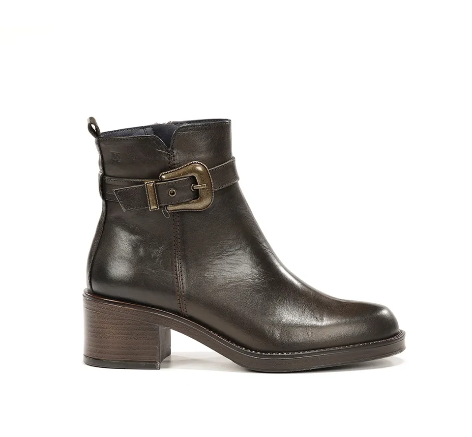 Dorking by Fluchos Linet D9801 bottines femme vert cuir