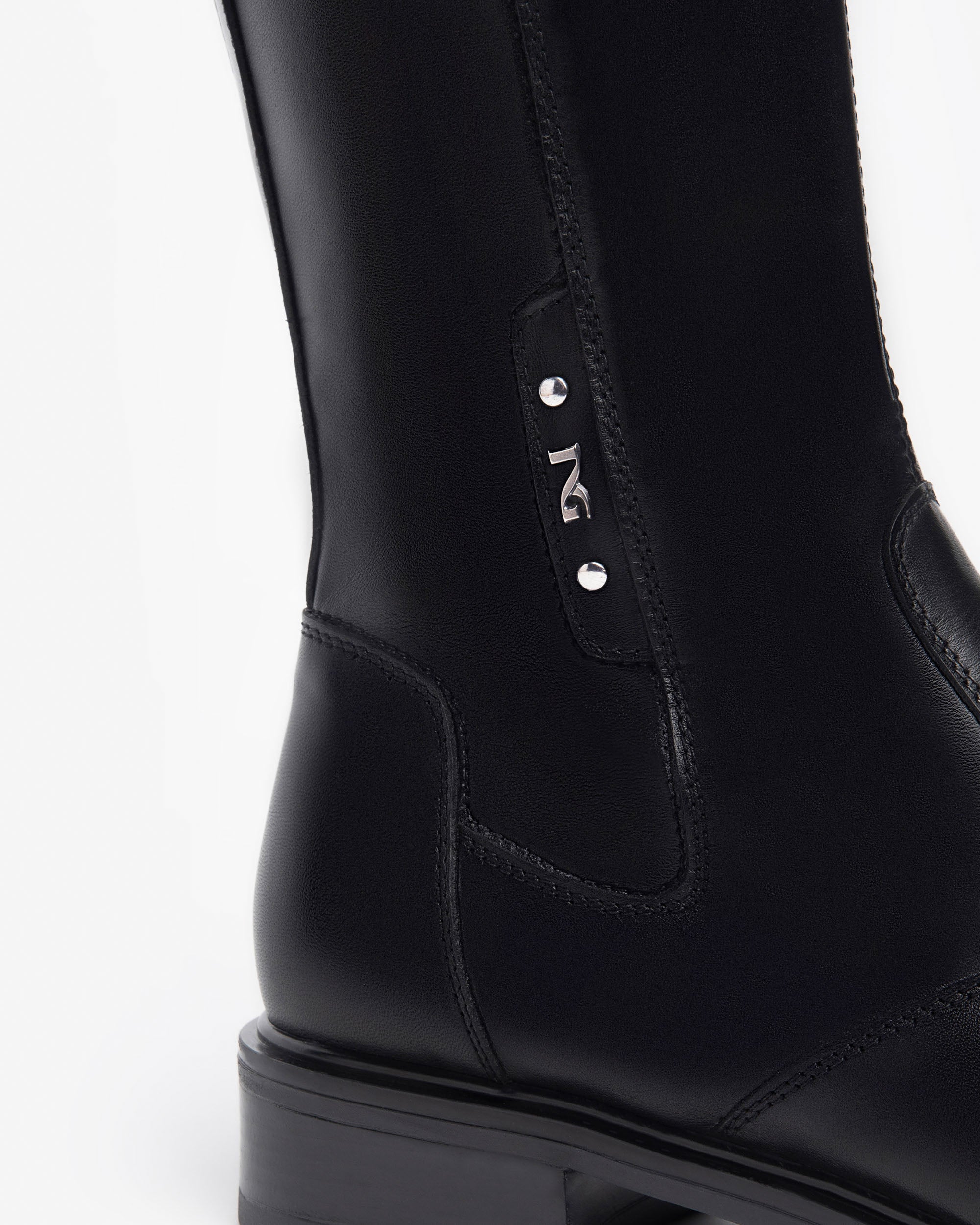 Nero Giardini Bottes cuir femme talon 30 zip