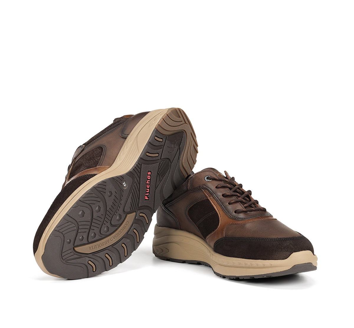 Fluchos Ryder F2289 baskets marron homme lacets