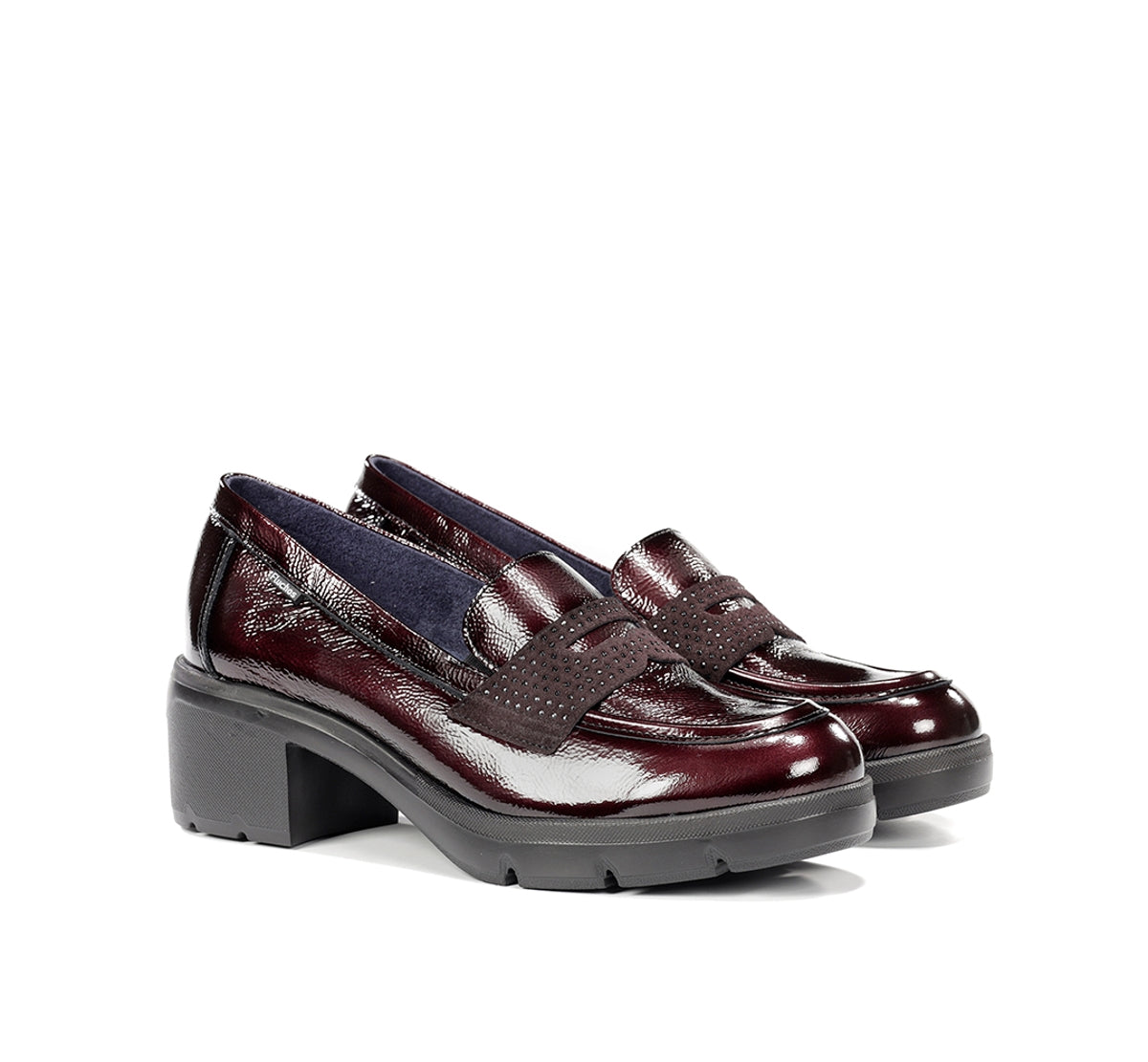 Fluchos Fugaz F2517 Mocassin Bordeaux Femme Track