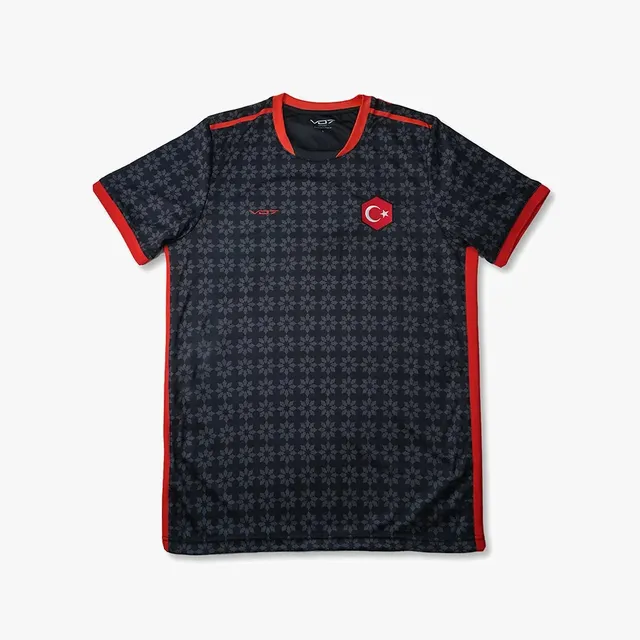 VO7 Maillot Turquie Black maillot foot noir respirant