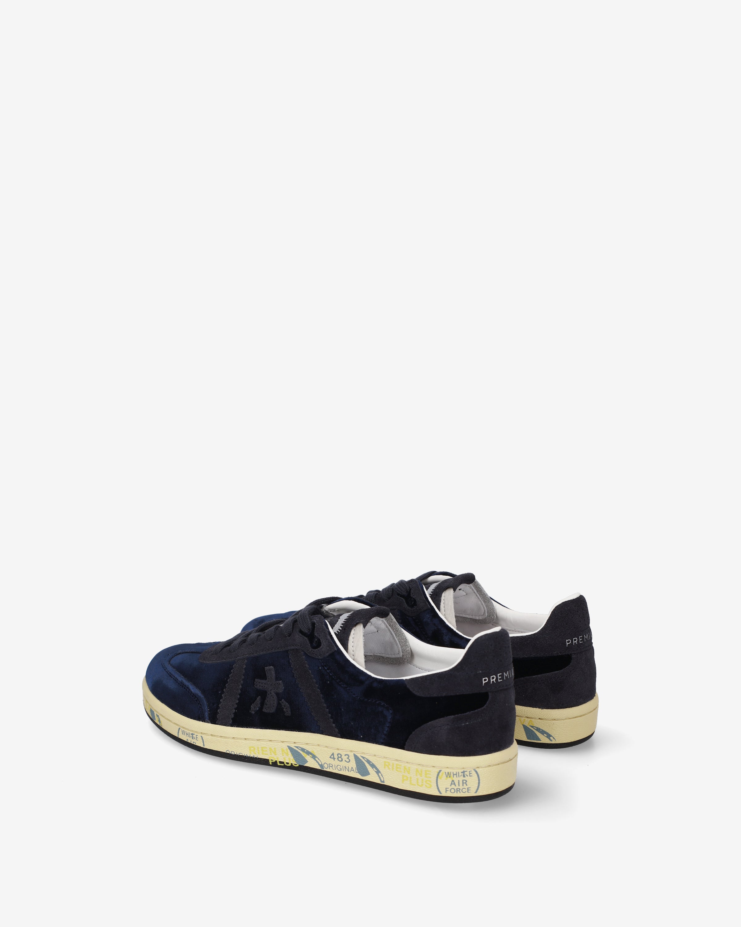 Premiata Bonnied 8705 baskets bleu marine velours