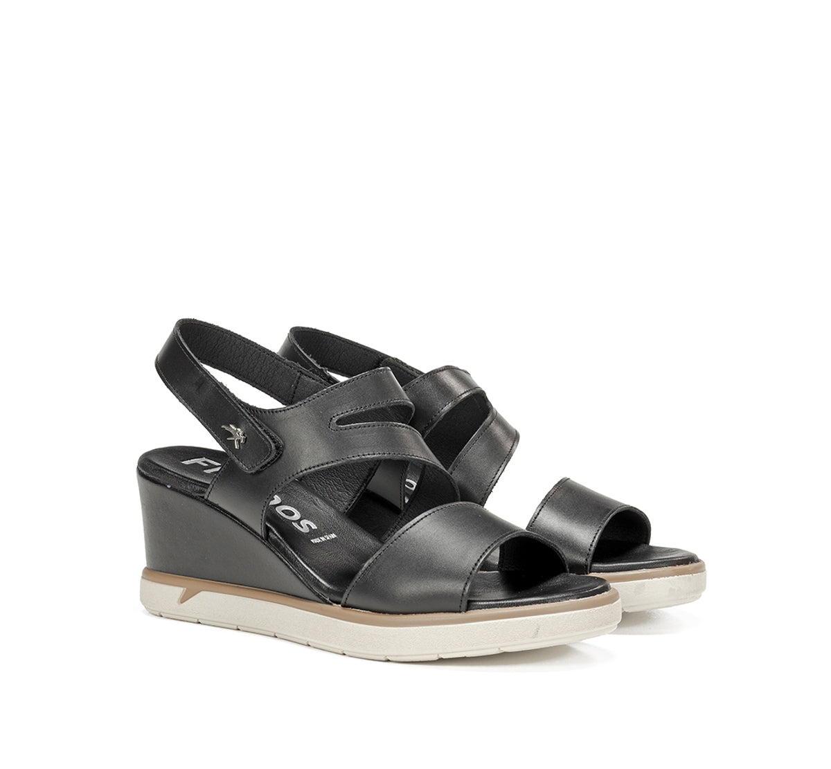 Fluchos Smash F1973 sandale noire compensée femme