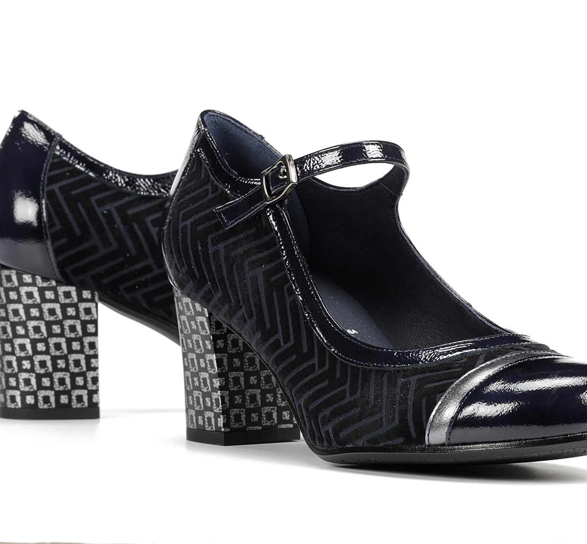 Fluchos Dorking Rodin D8669 bottine femme bleu cuir