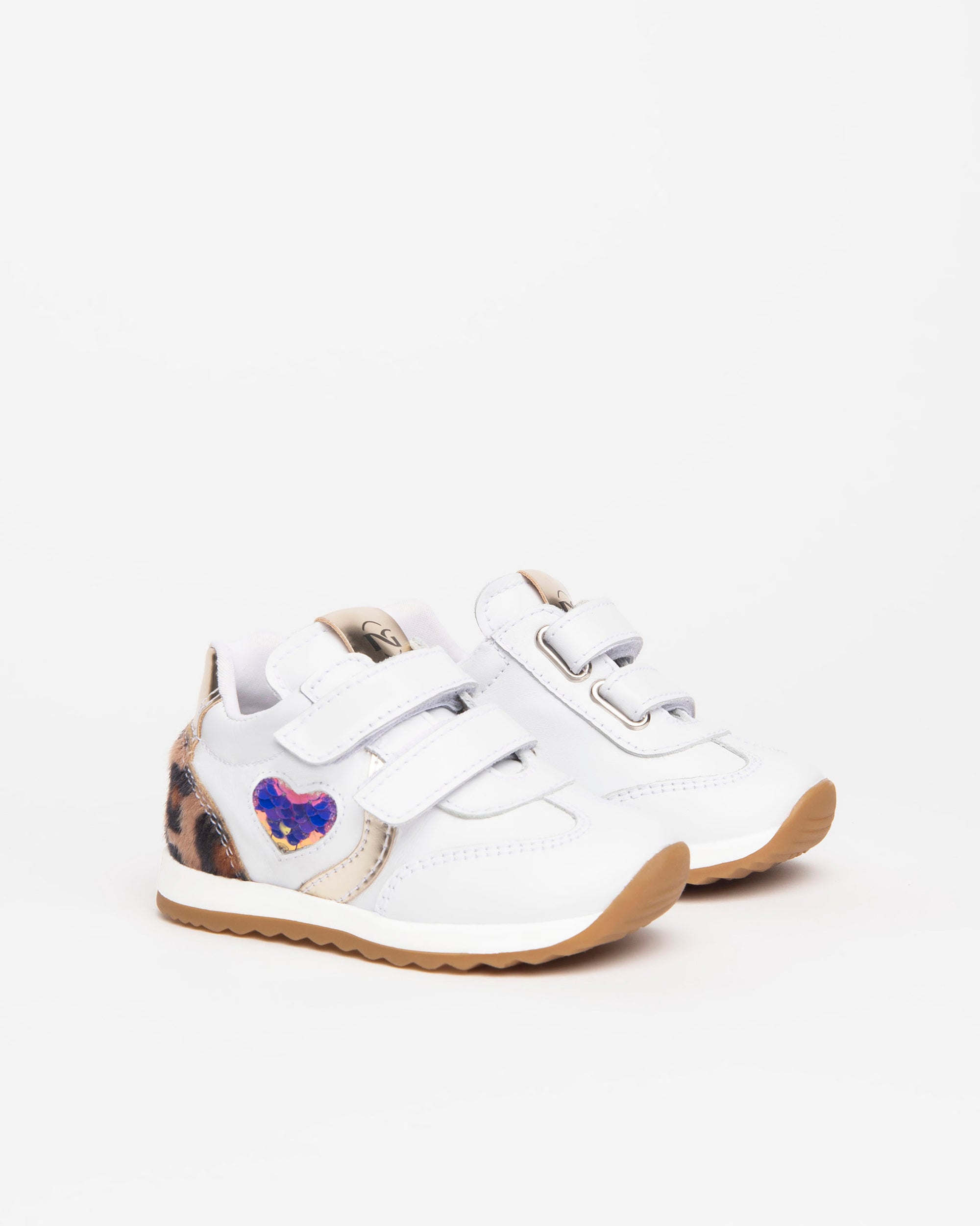Nero Giardini Sneakers baskets cuir bébé fille scratch