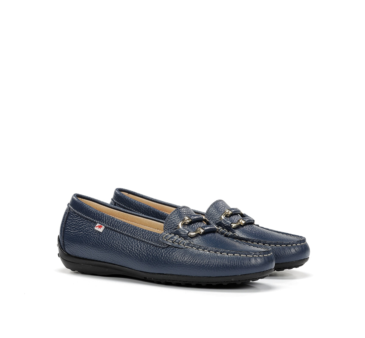 Fluchos Bruni F2156 mocassins femme bleus cuir
